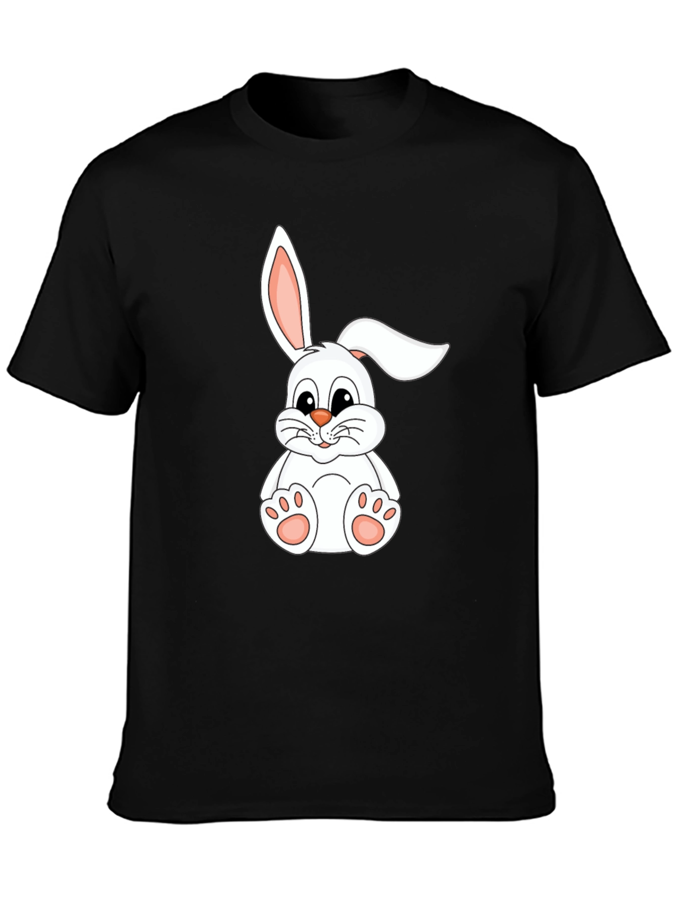Cute Bunny Graphic Tee - Soft Cotton Blend