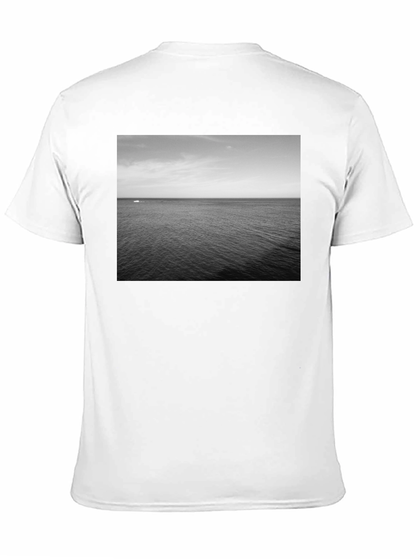 Ocean View Graphic Tee - Black Casual Shirt