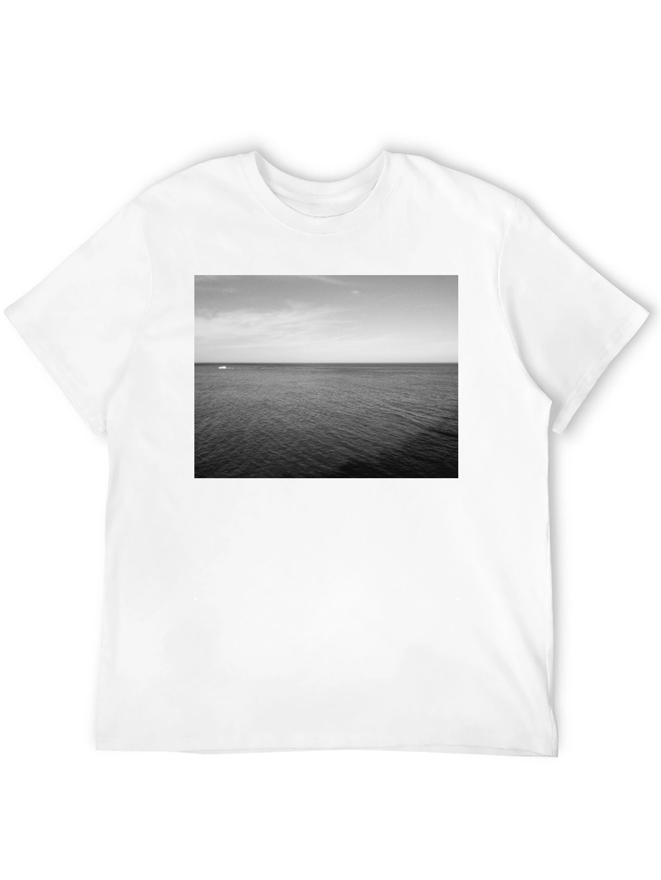 Ocean View Graphic Tee - Black Casual Shirt