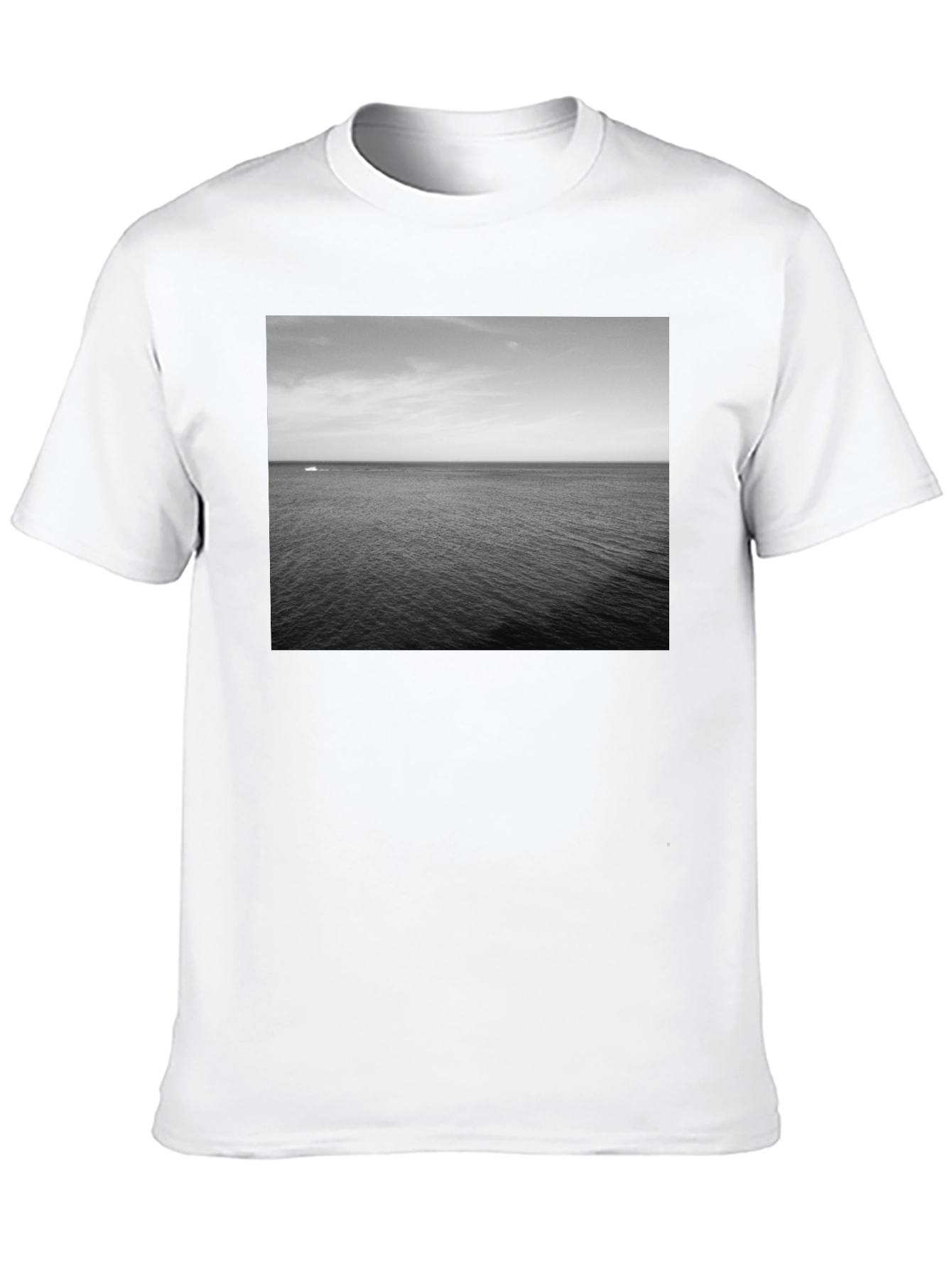 Ocean View Graphic Tee - Black Casual Shirt
