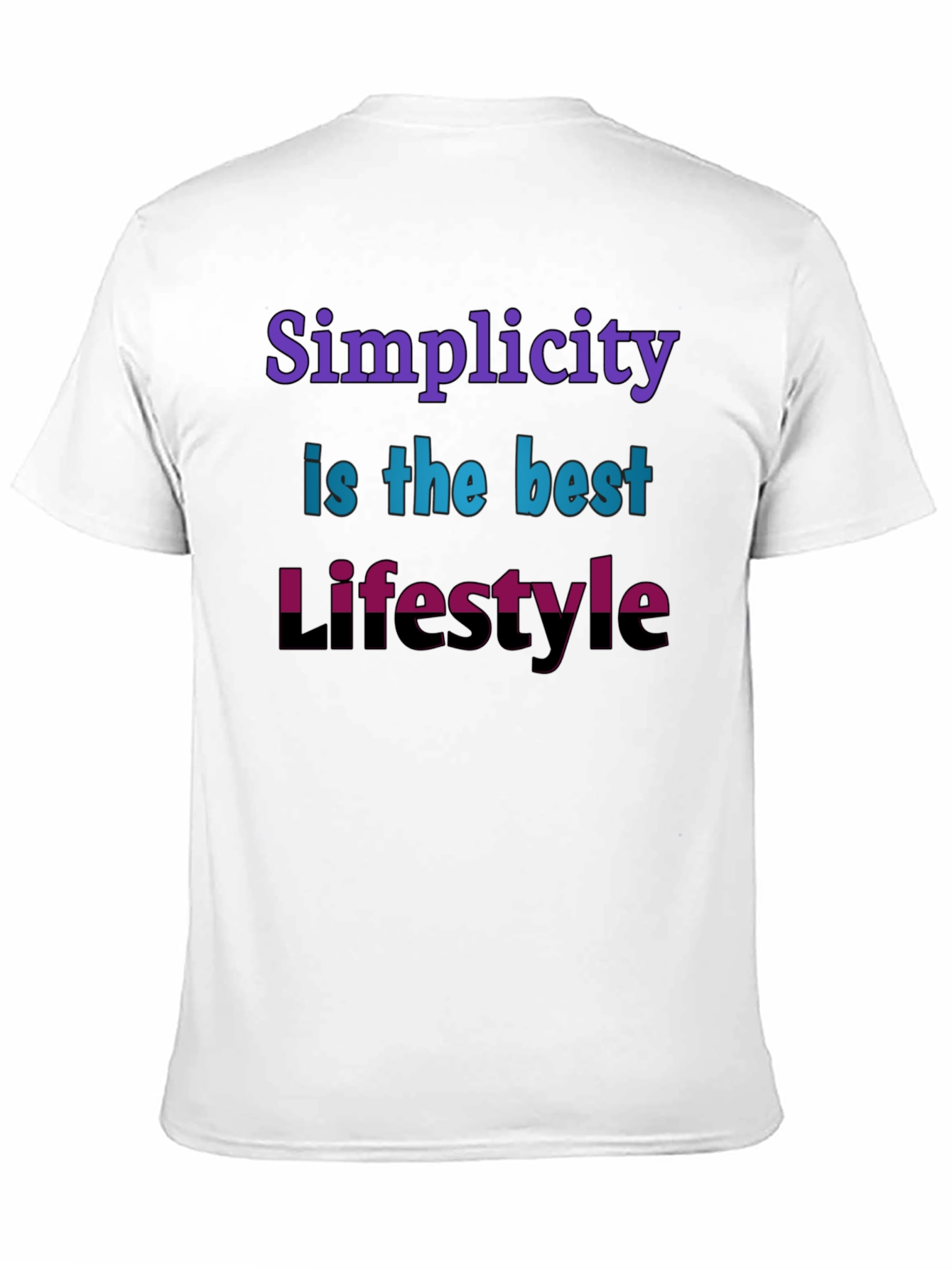 Simplicity Lifestyle Graphic Tee - Black Casual T-Shirt