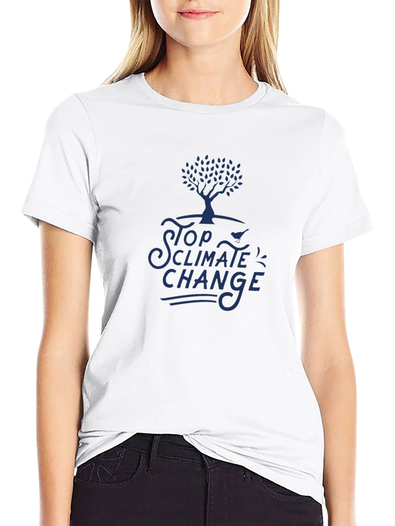 Stop Climate Change Graphic T-Shirt