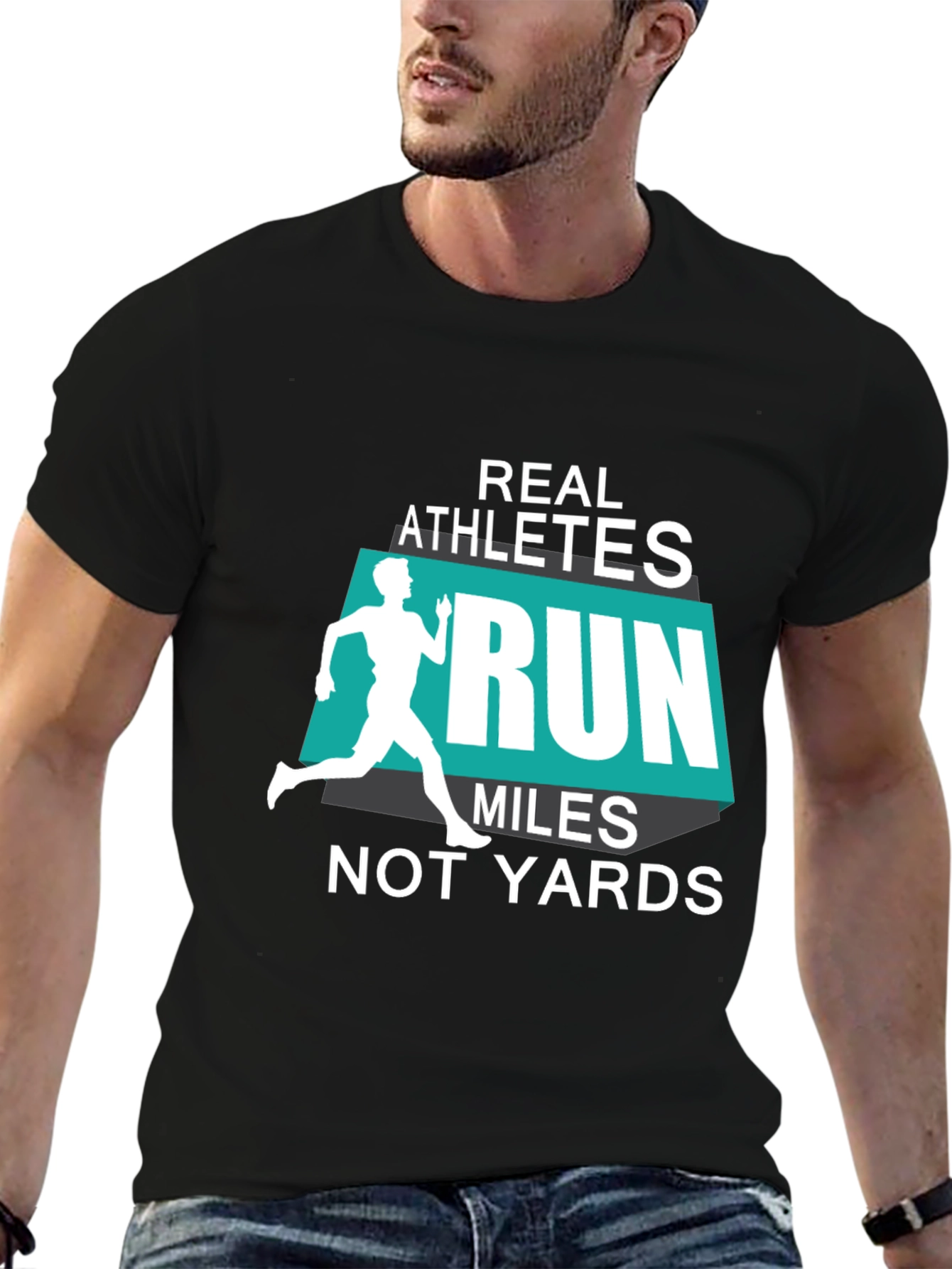 Real Athletes Run Miles T-Shirt