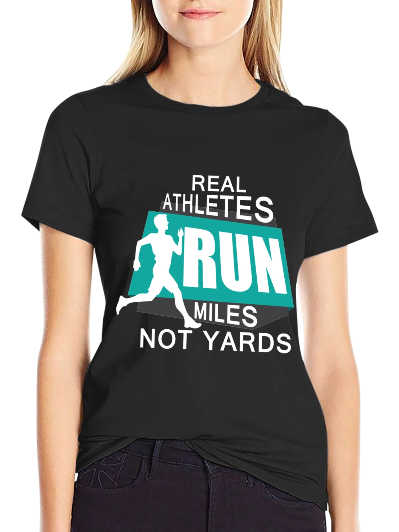 Real Athletes Run Miles T-Shirt