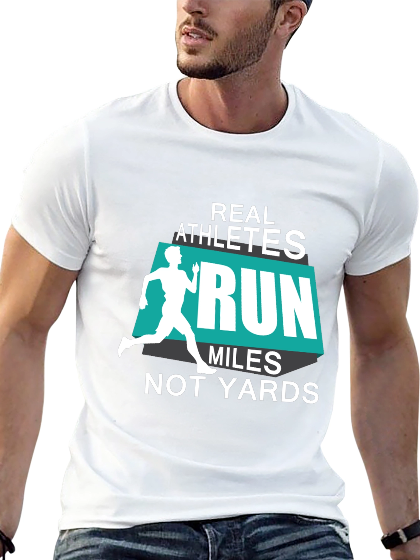 Real Athletes Run Miles T-Shirt