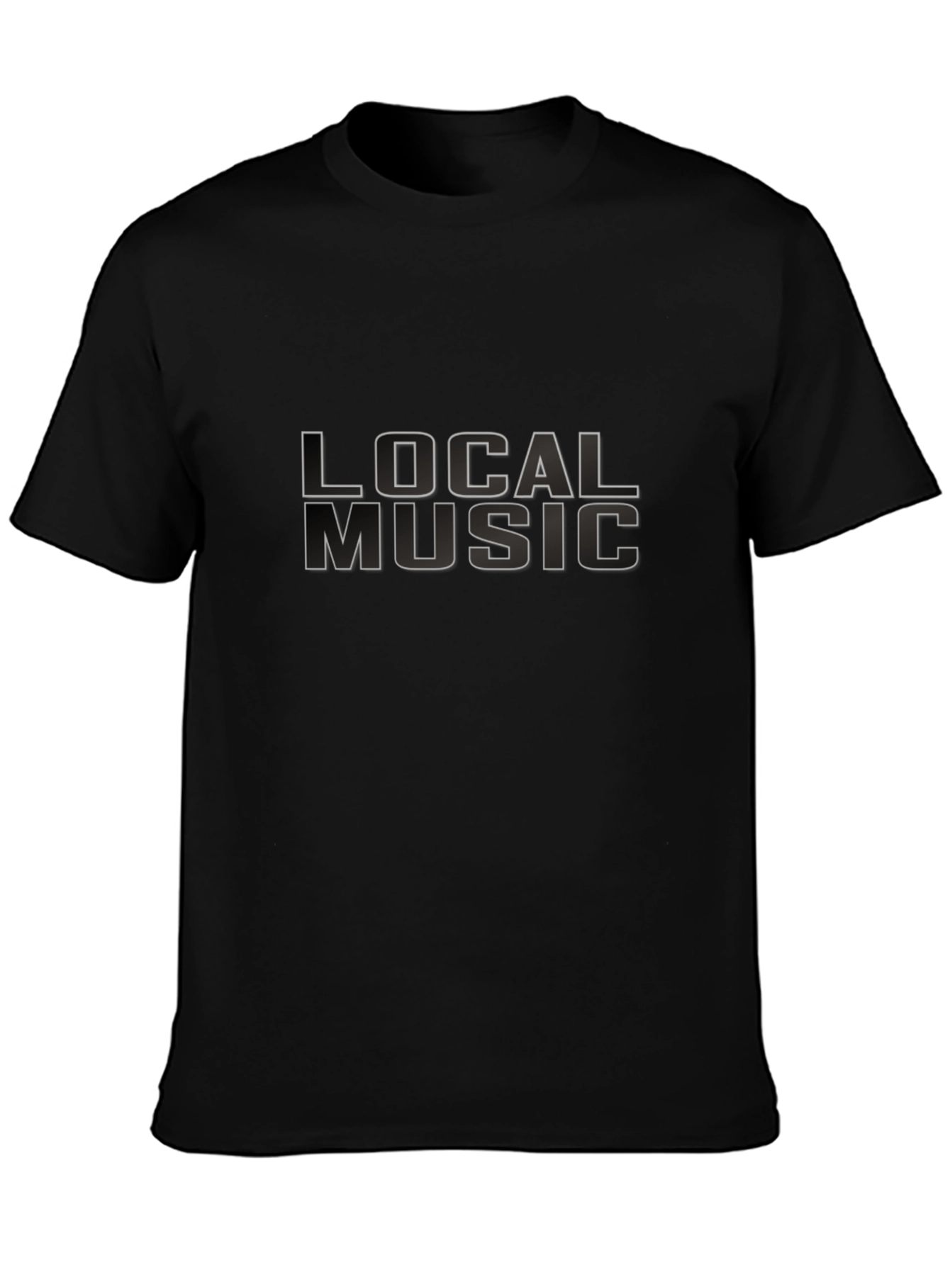 Local Music Graphic Tee - Black Crewneck T-Shirt