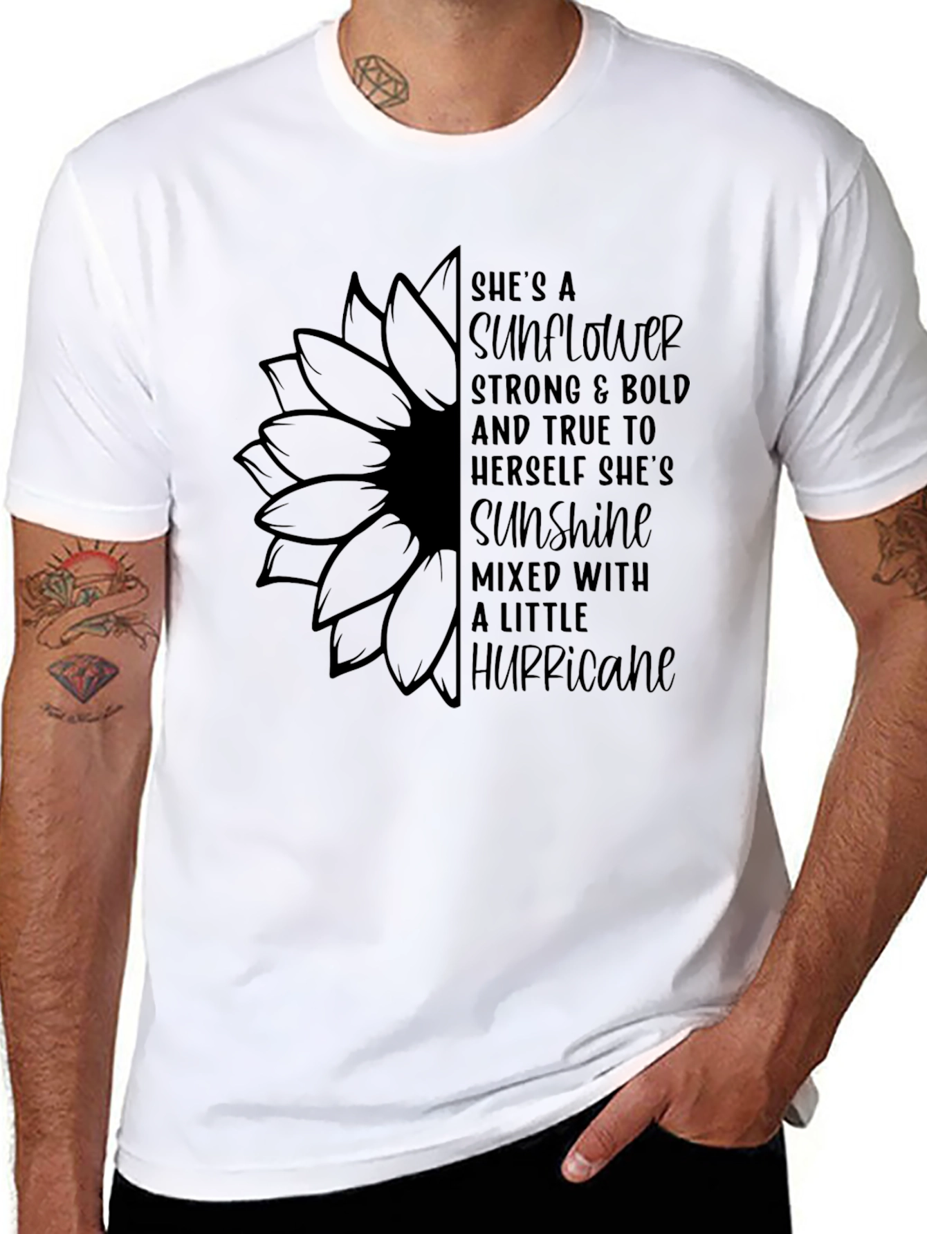 Sunflower Strong Womens T-Shirt