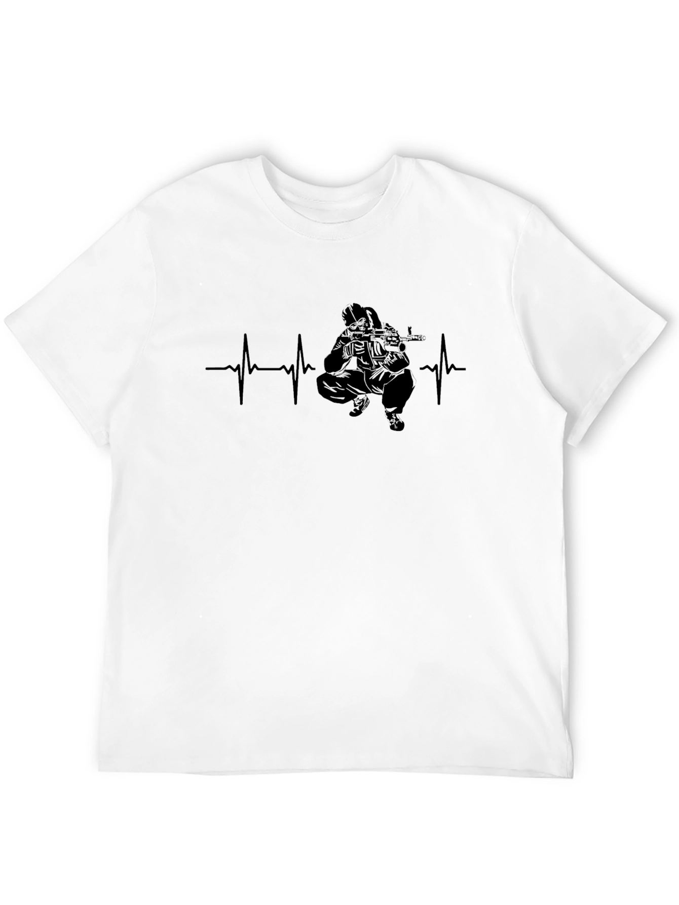 Tactical Heartbeat T-Shirt - Black