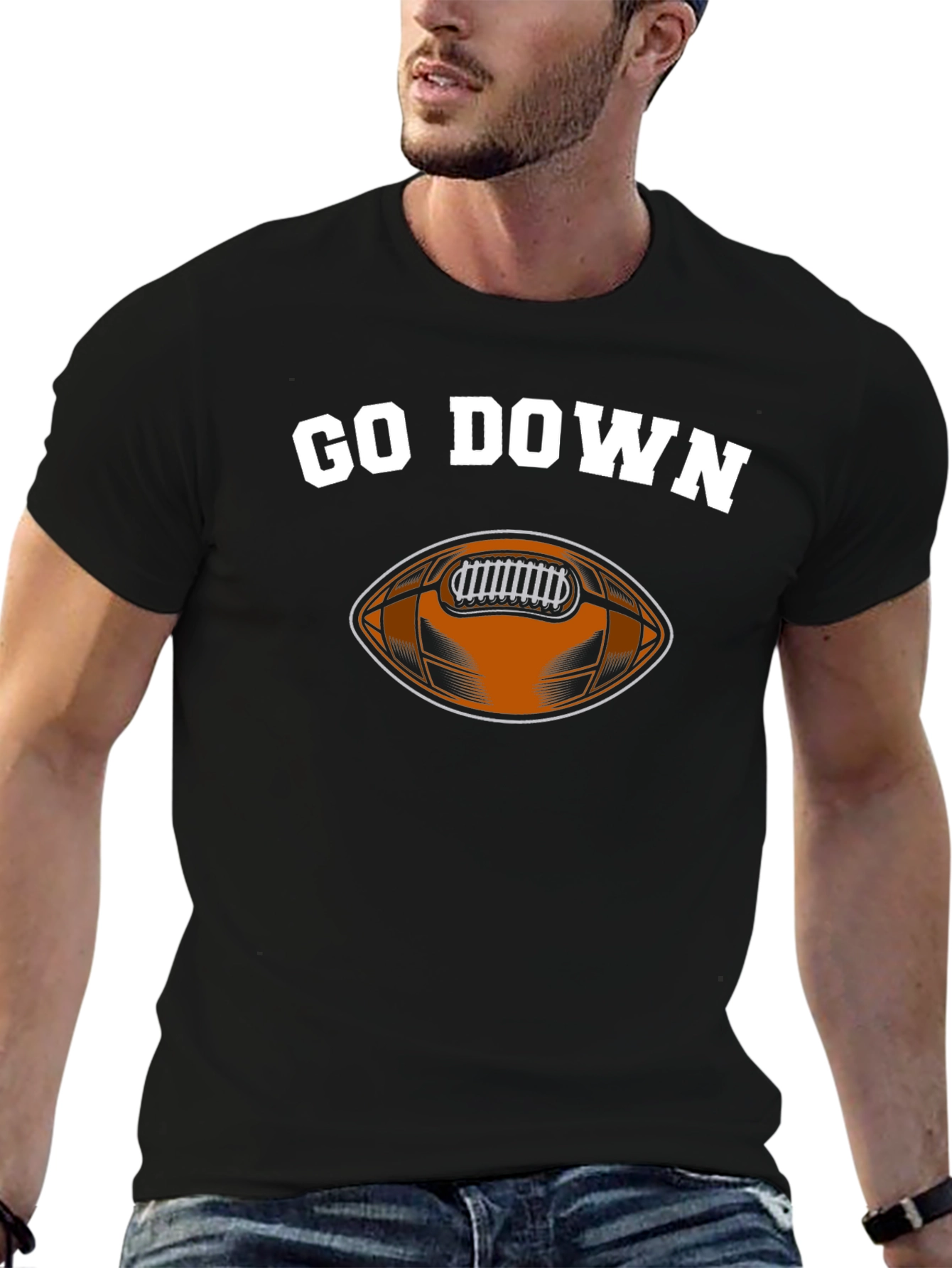 Go Down Football T-Shirt