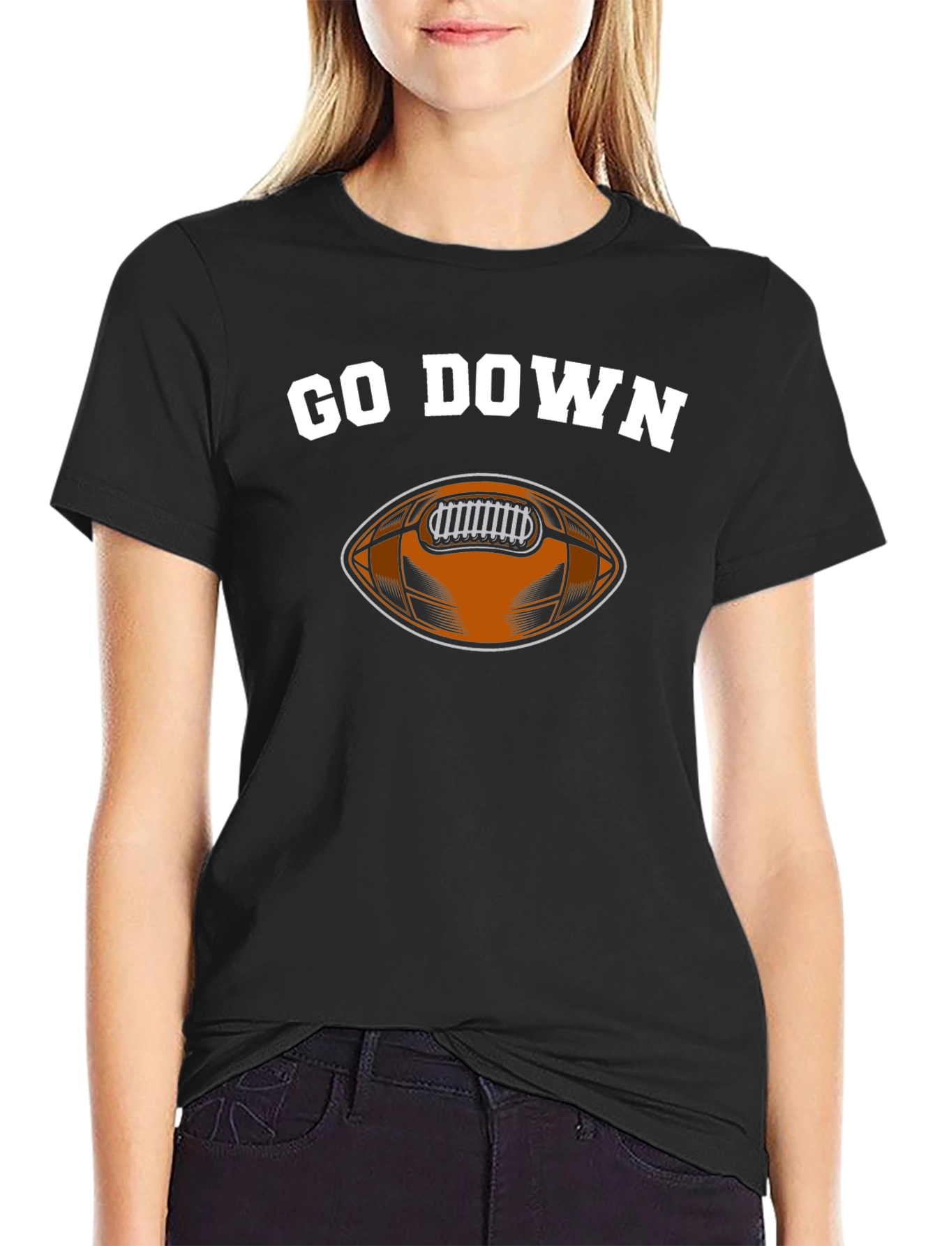 Go Down Football T-Shirt