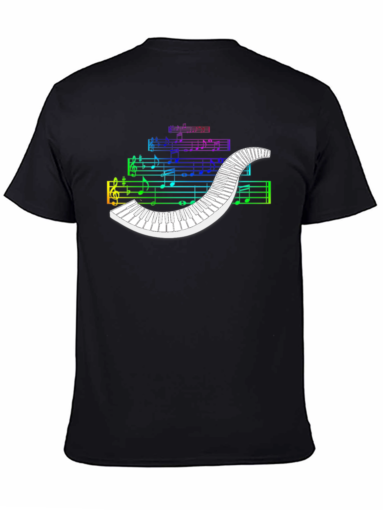 Rainbow Music Piano T-Shirt
