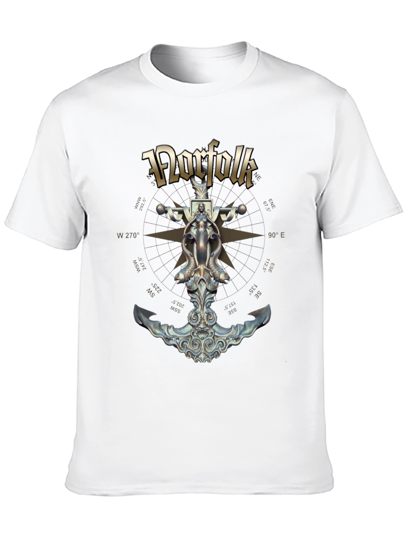 Norfolk Nautical Anchor Graphic T-Shirt