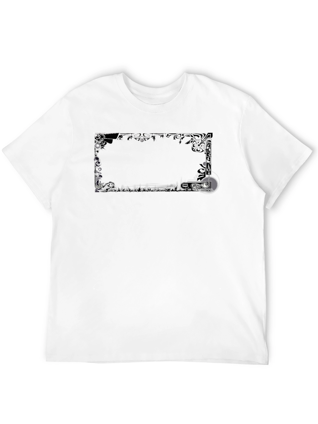 Abstract Art Tee - Black Graphic T-Shirt