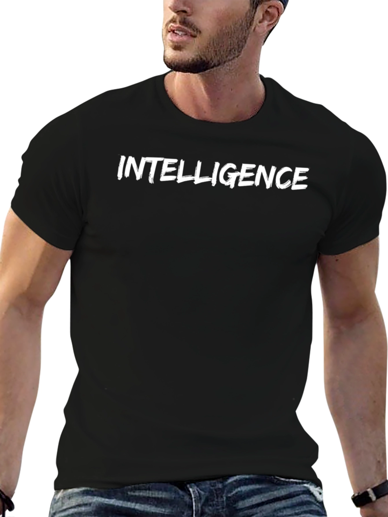 Intelligence Graphic Tee - Unisex Black T-Shirt