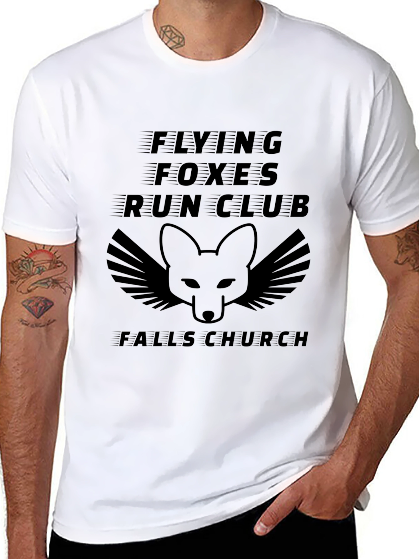 Flying Foxes Run Club Black T-Shirt