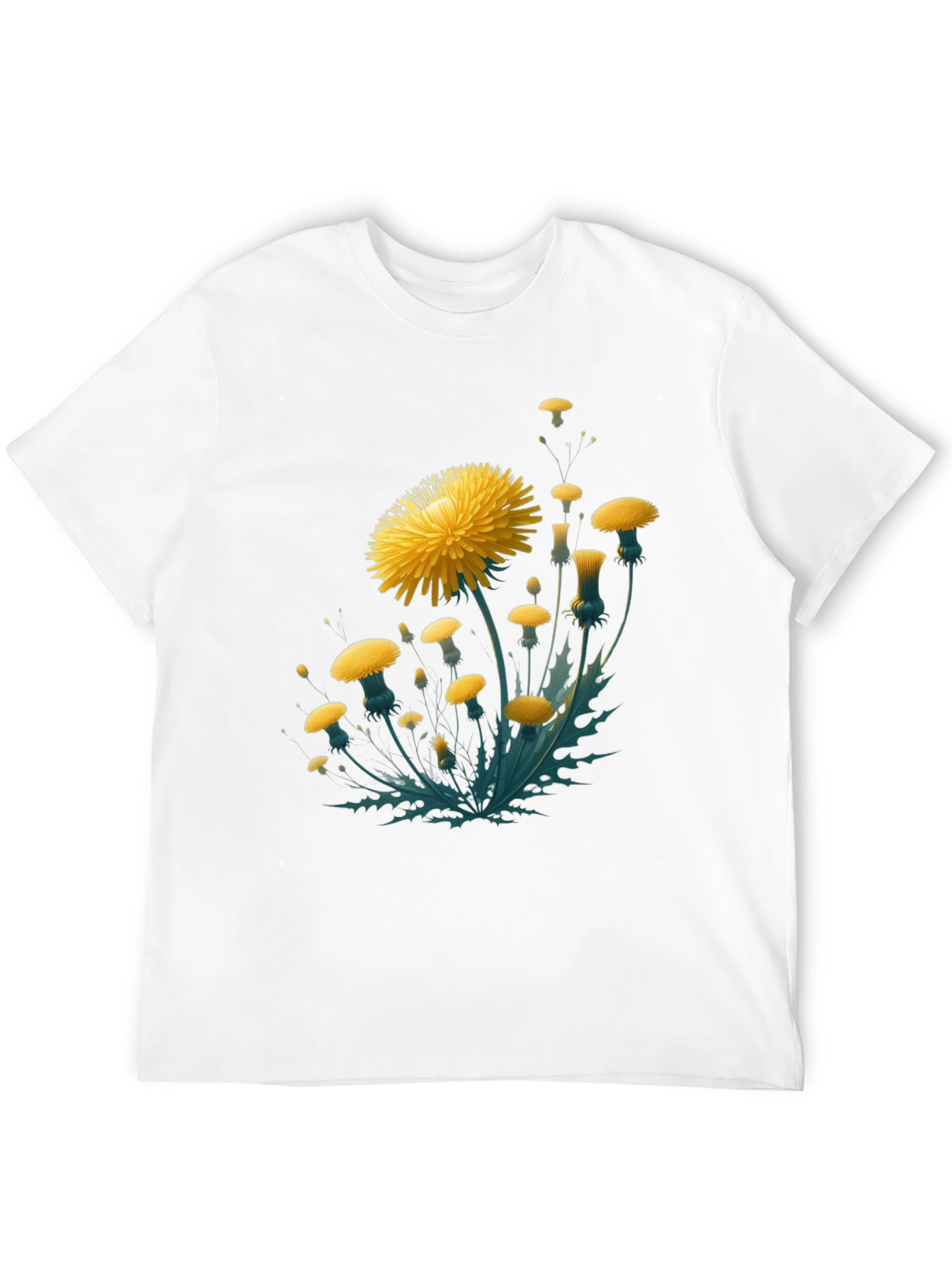 Dandelion Graphic Black T-Shirt