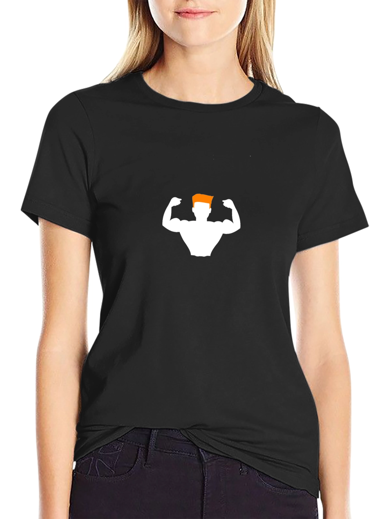 Retro Fitness Graphic Black T-Shirt