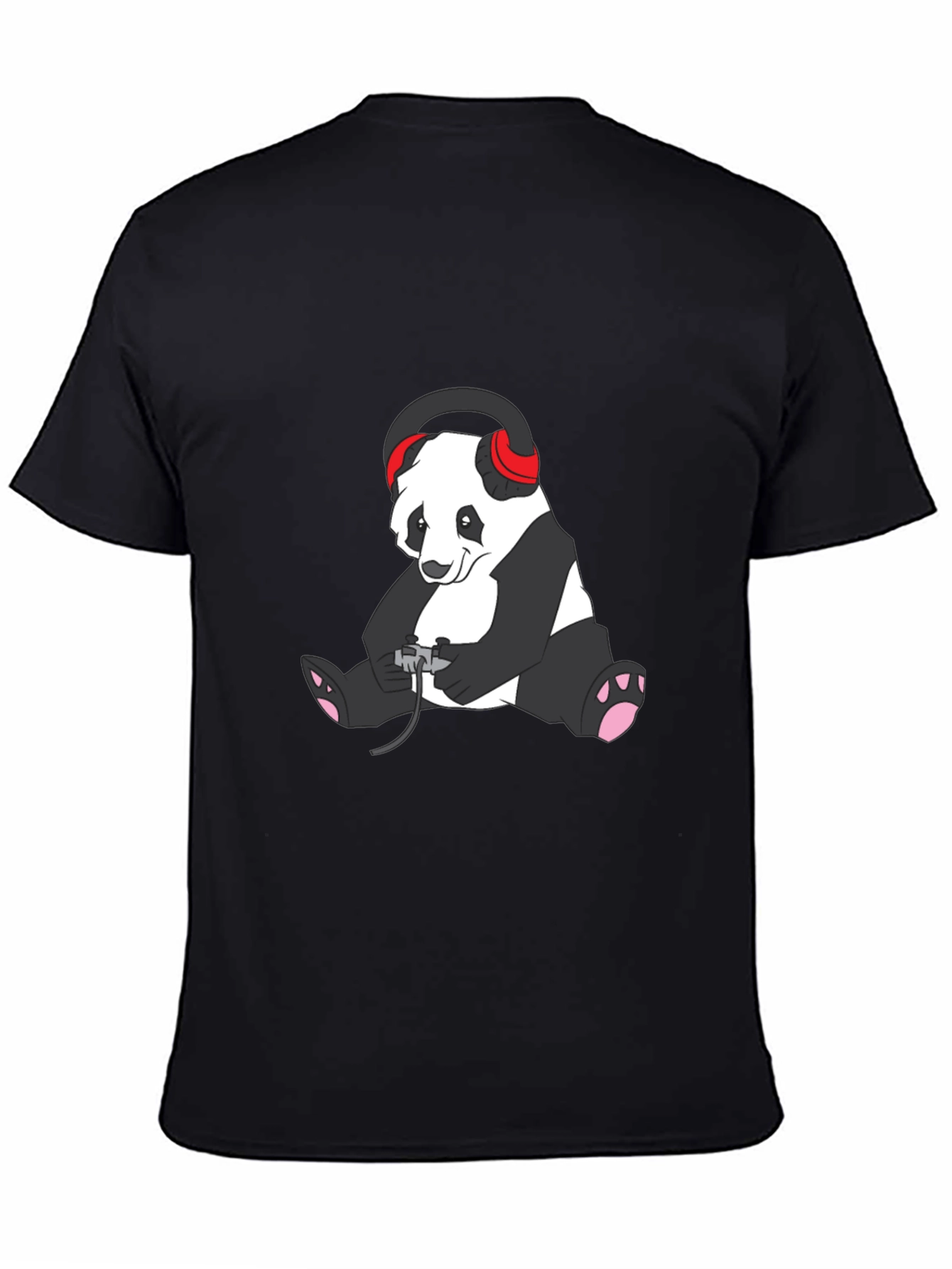 Gamer Panda T-Shirt - Black