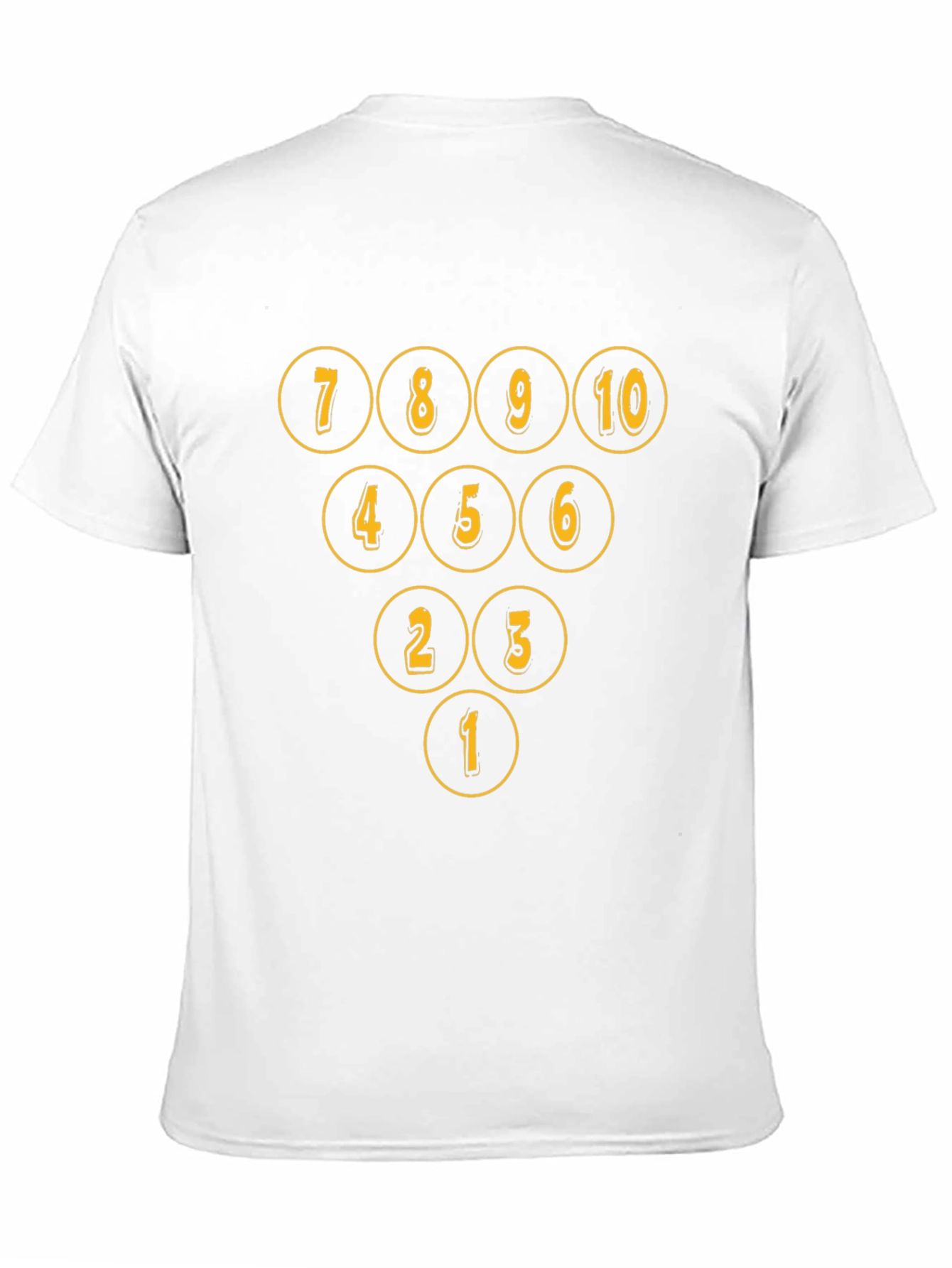 Bowling Pin Numbers T-Shirt - Strike in Style