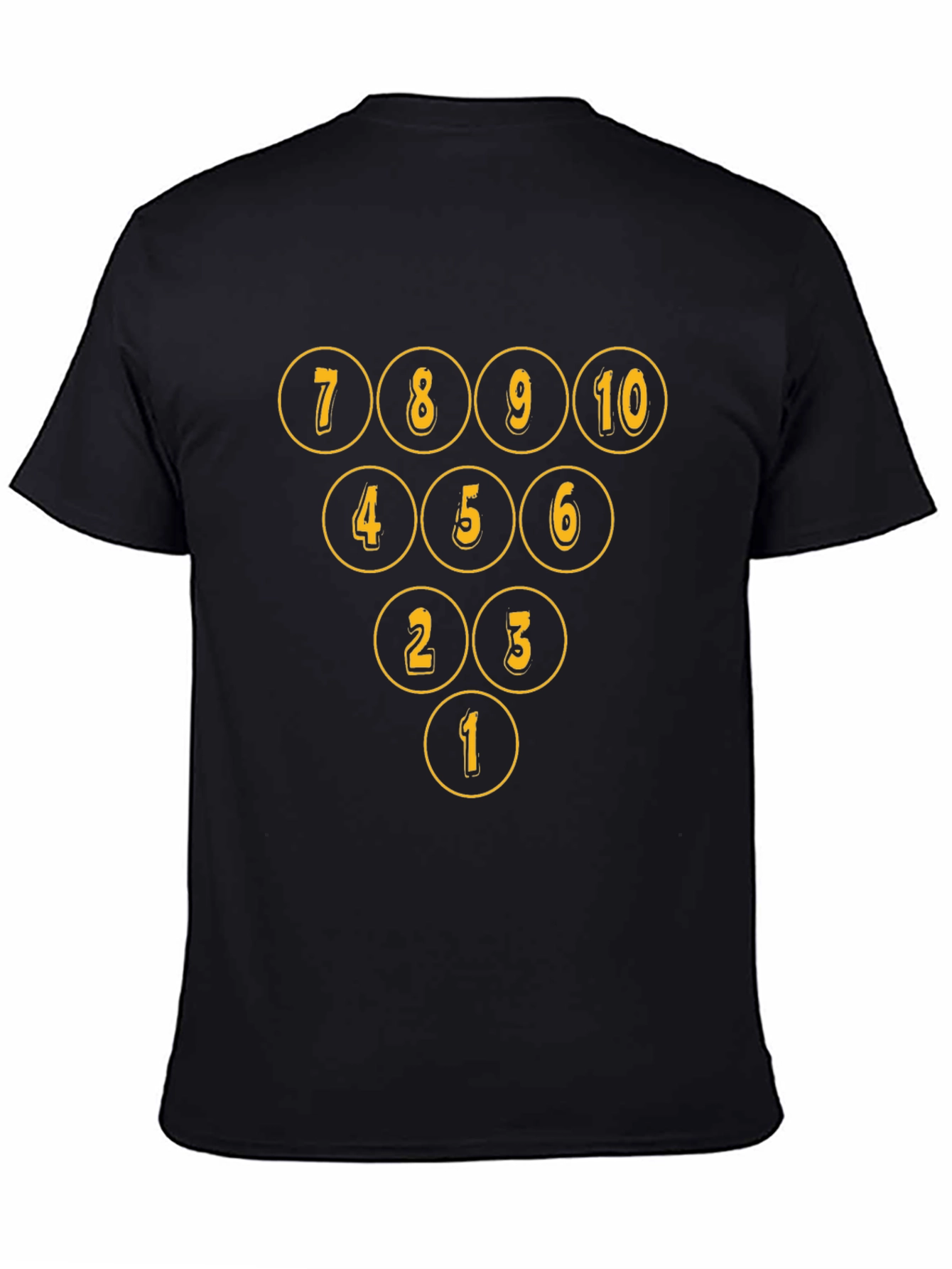 Bowling Pin Numbers T-Shirt - Strike in Style