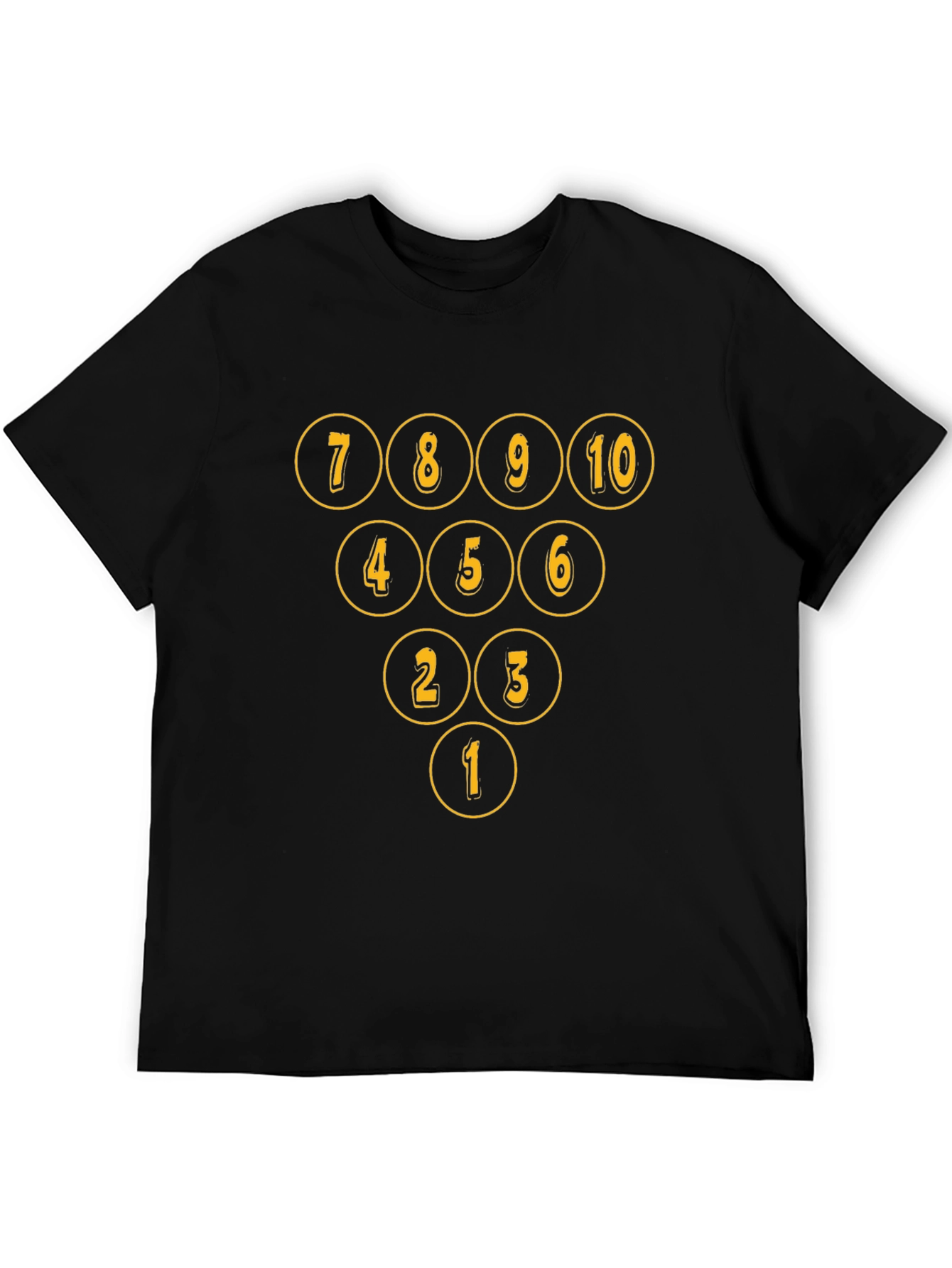 Bowling Pin Numbers T-Shirt - Strike in Style