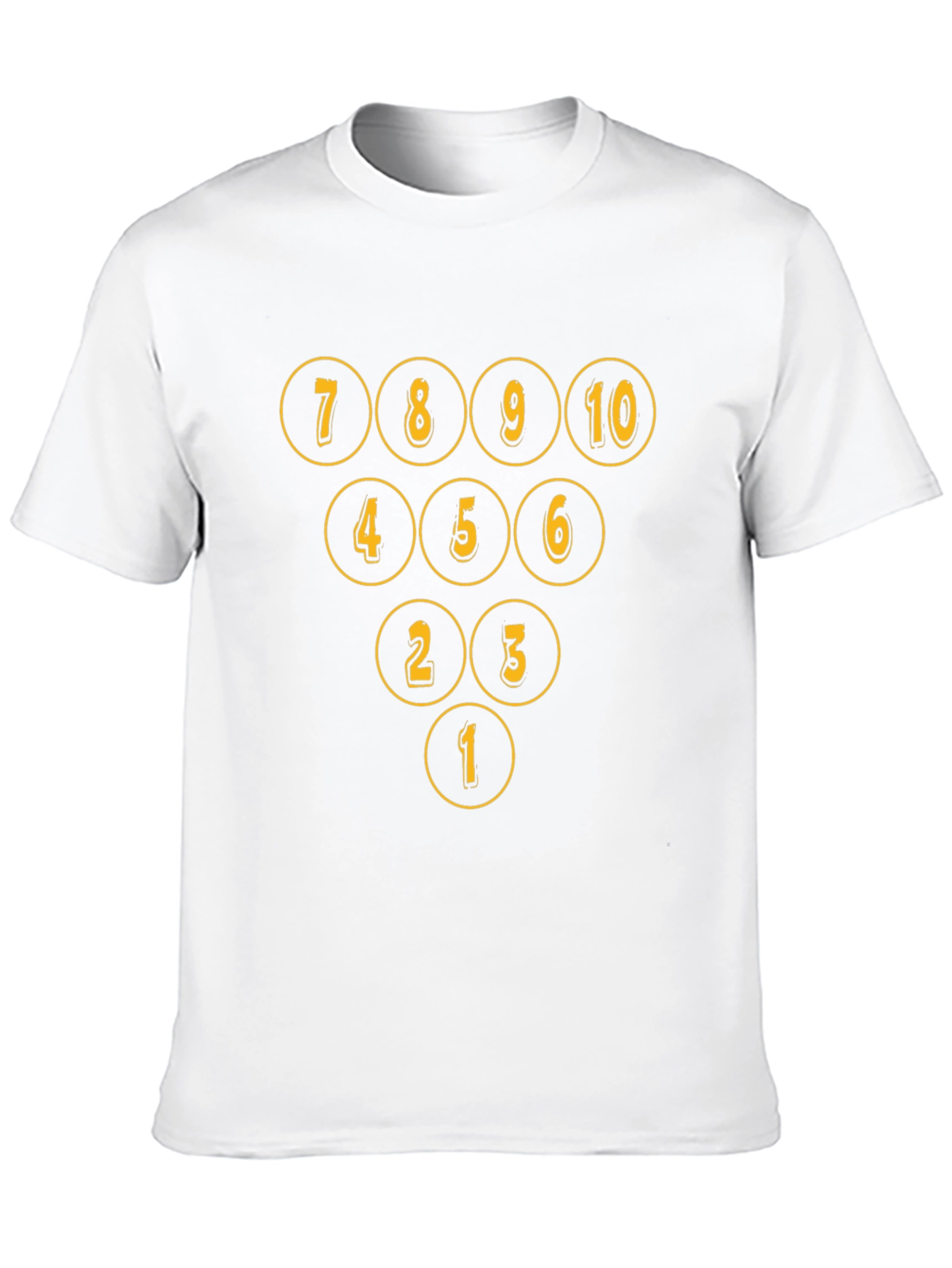 Bowling Pin Numbers T-Shirt - Strike in Style