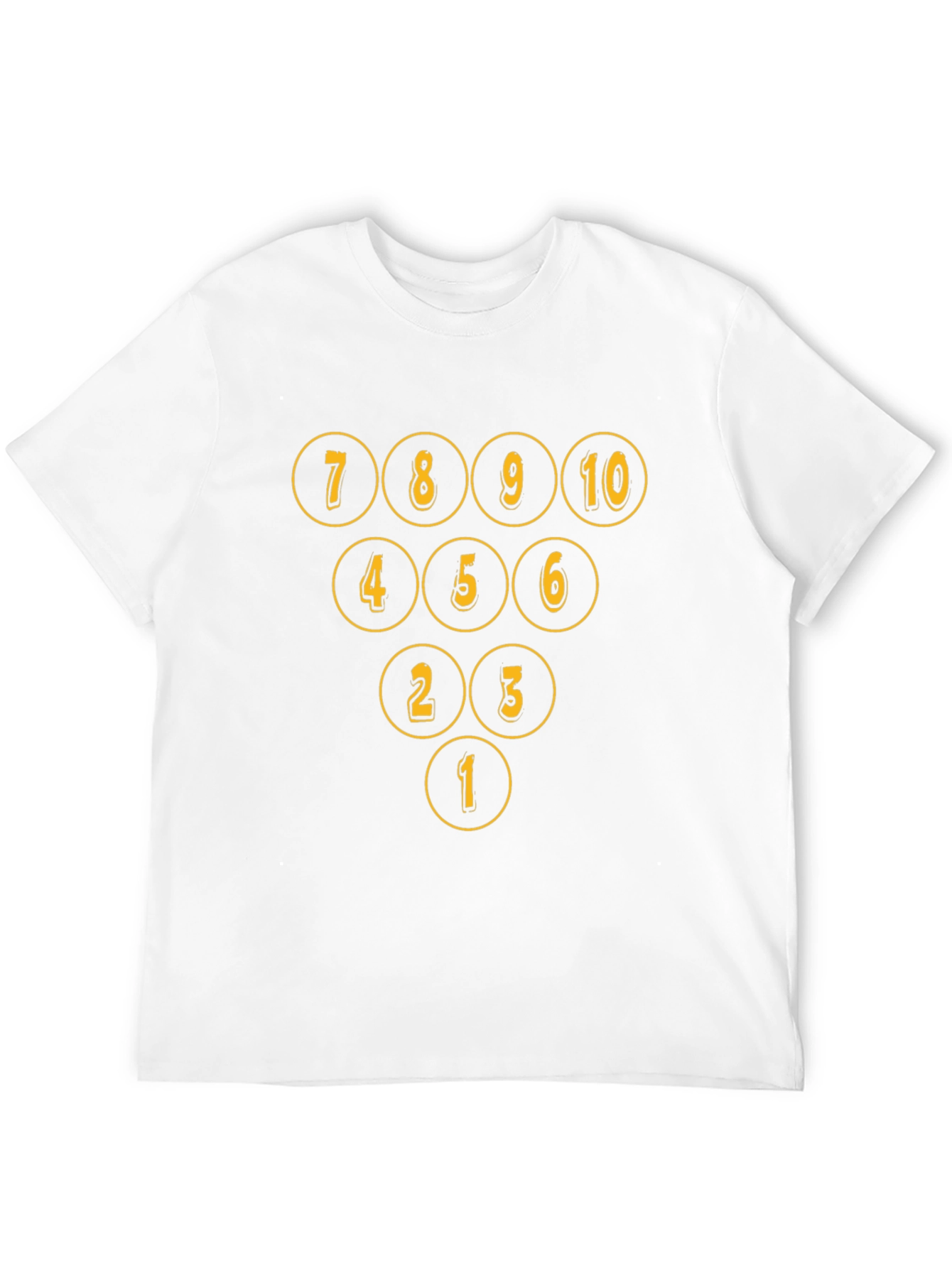 Bowling Pin Numbers T-Shirt - Strike in Style