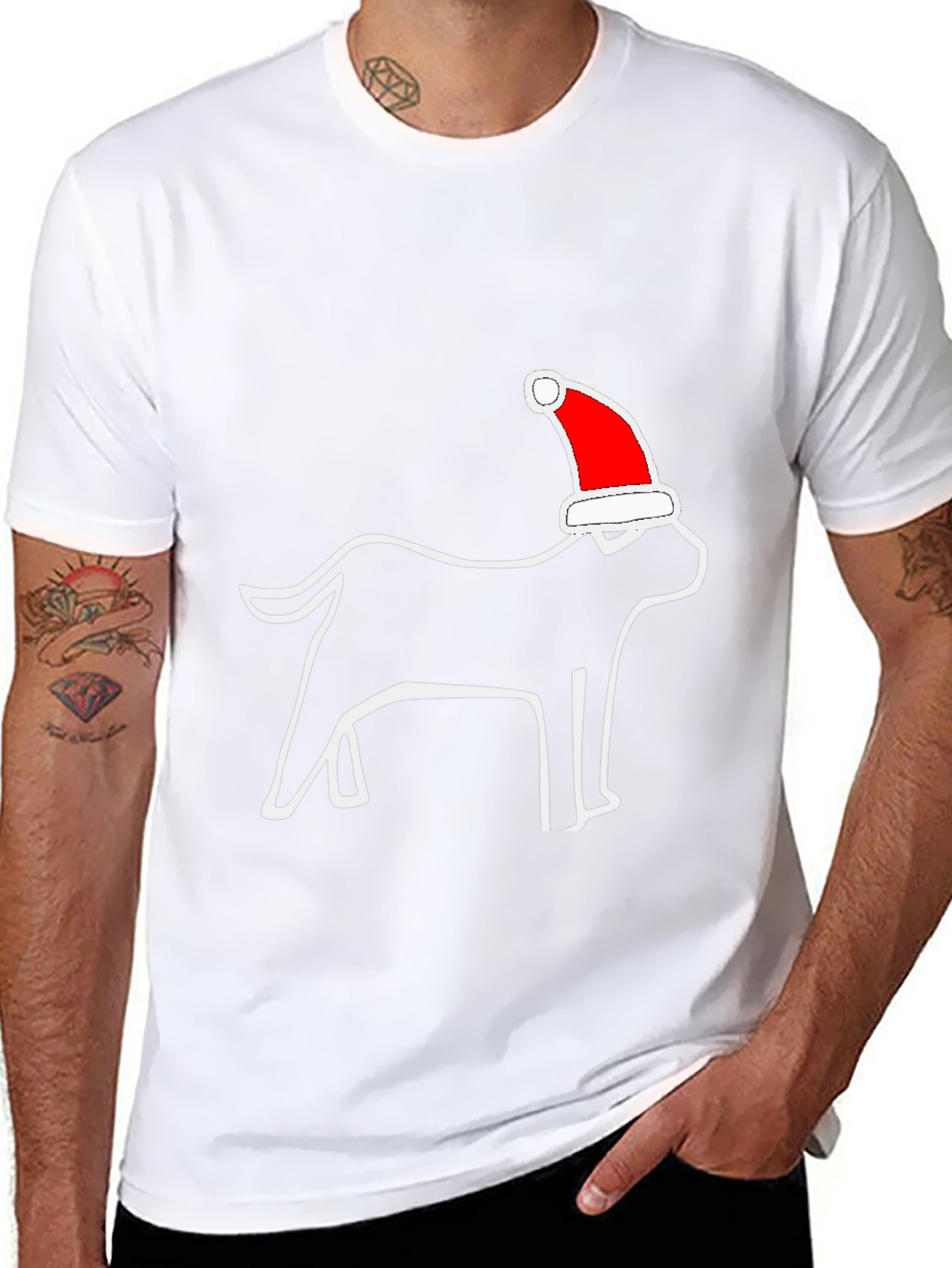 Festive Dog Tee: Holiday Spirit Apparel