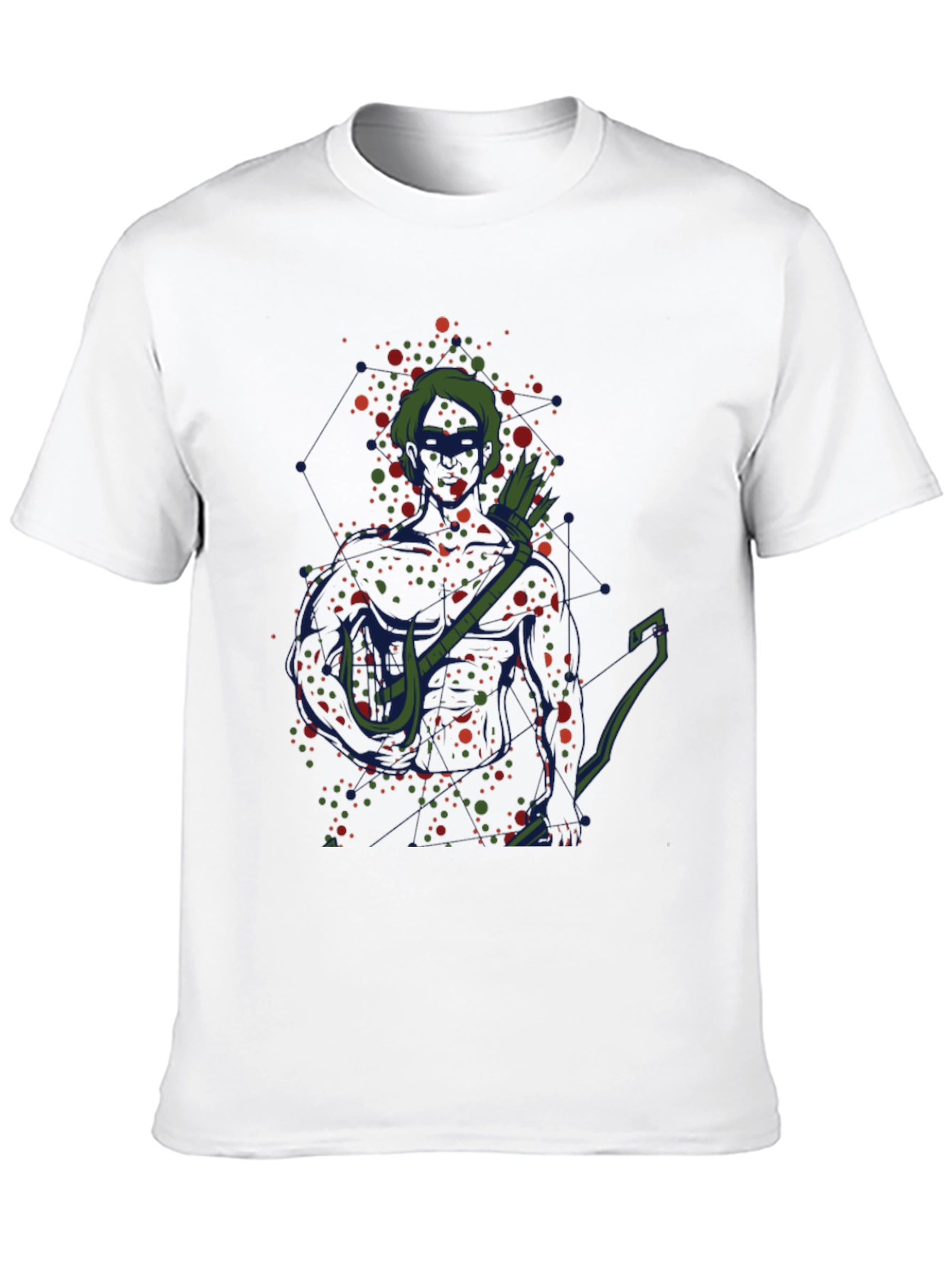 Green Arrow Art T-Shirt - Black