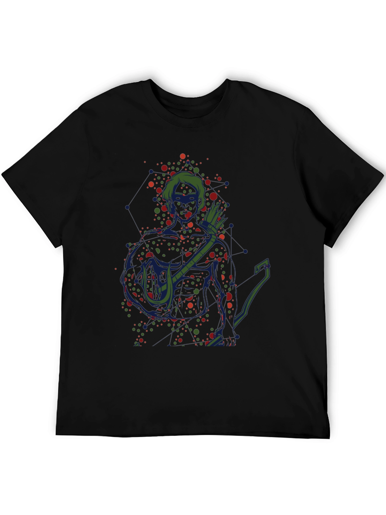 Green Arrow Art T-Shirt - Black