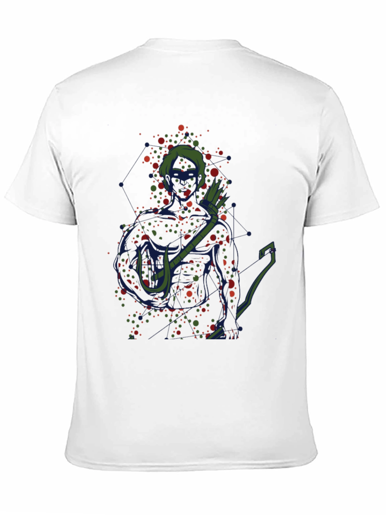 Green Arrow Art T-Shirt - Black
