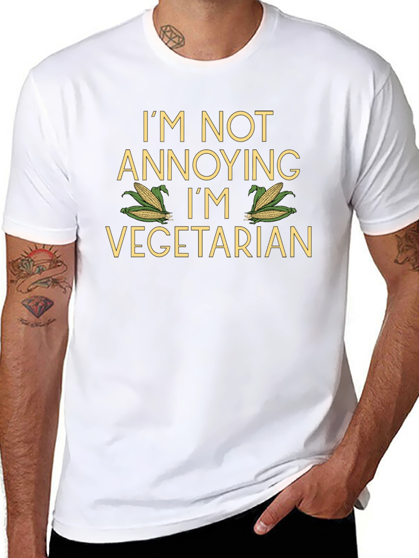 Vegetarian Humor T-Shirt - Annoying? Never!