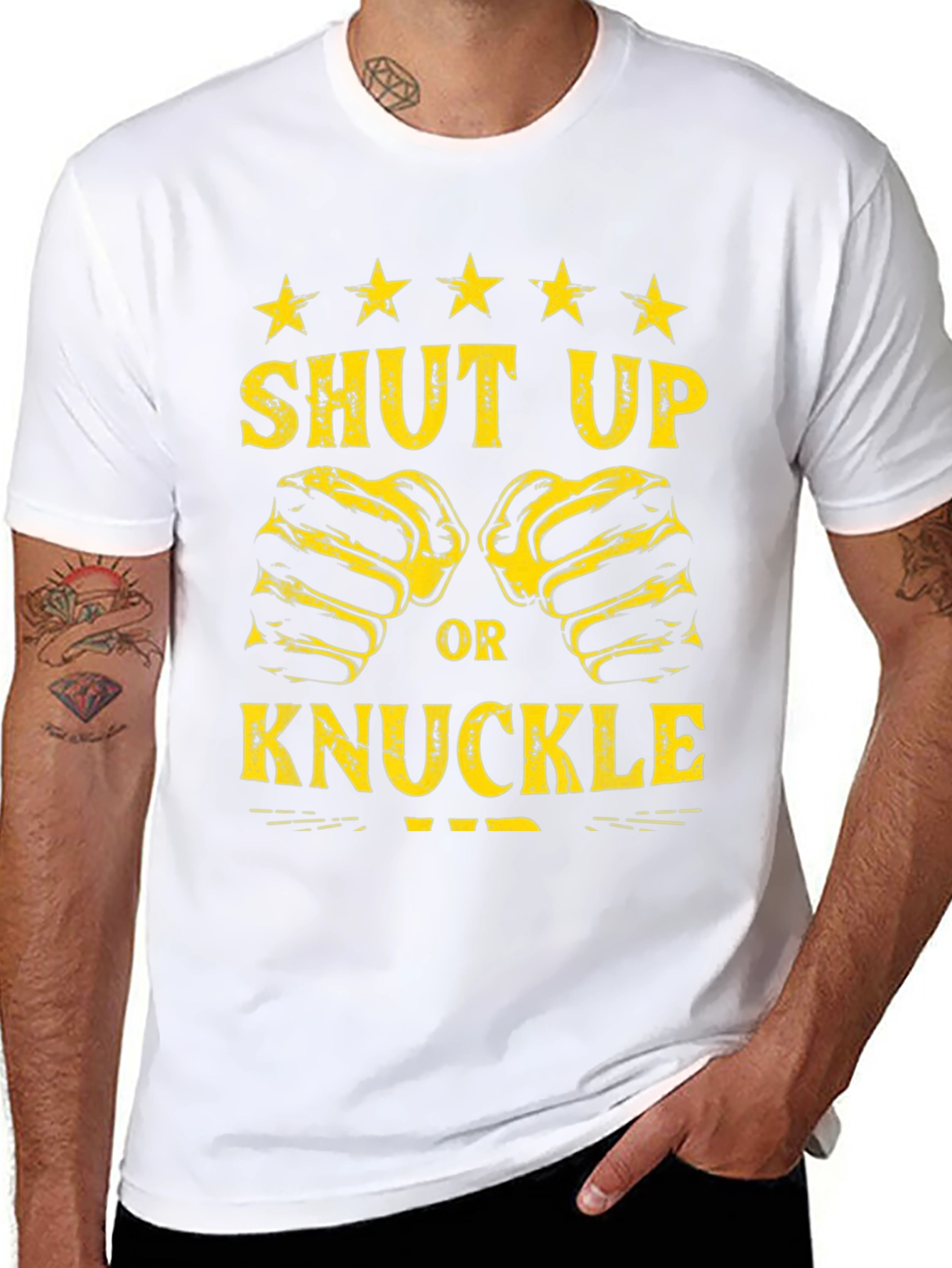 Shut Up or Knuckle Up Graphic Tee