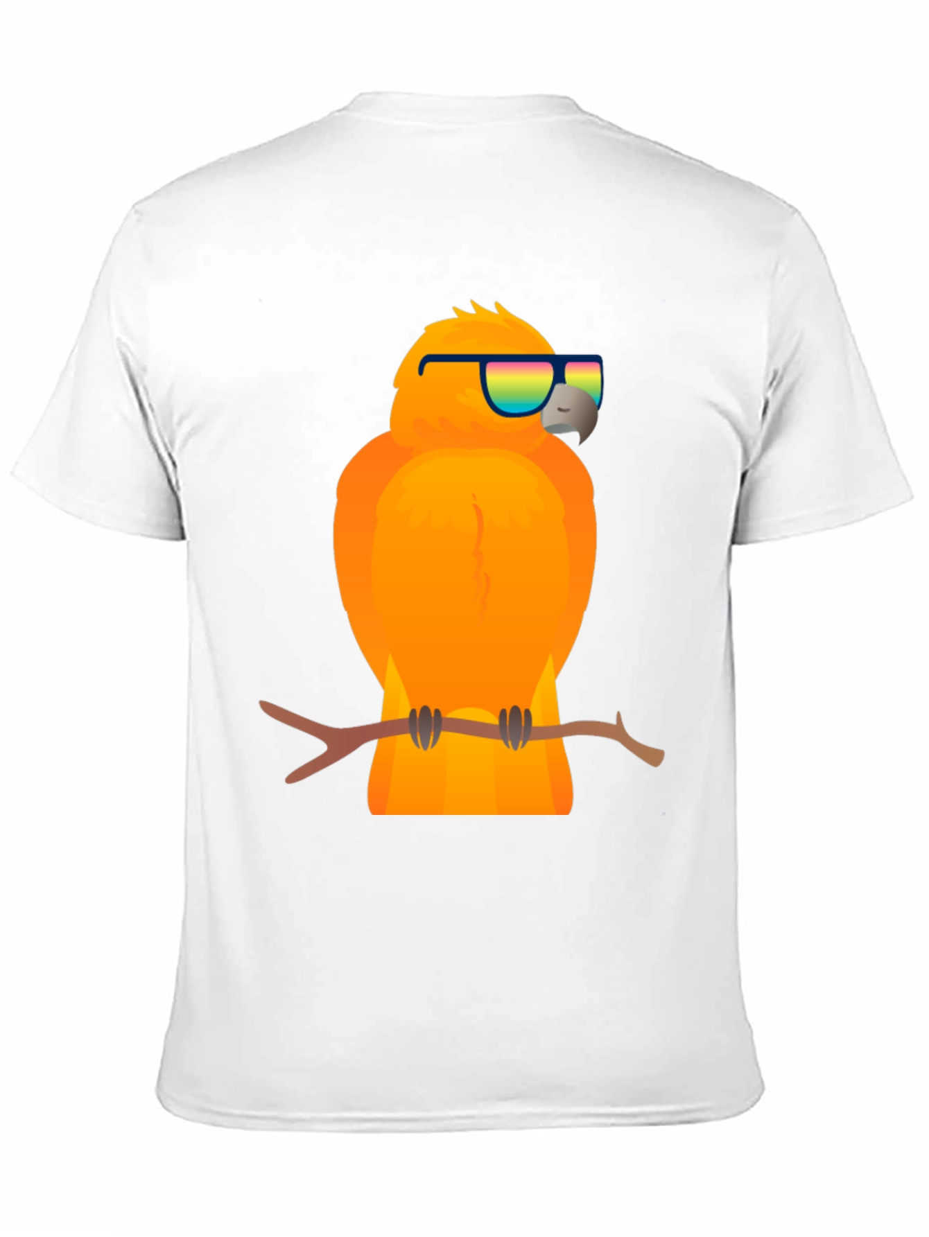 Cool Parrot Graphic Tee - Black T-Shirt