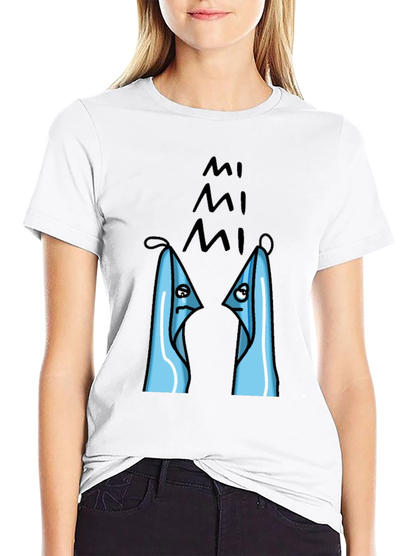 MiMis Sad Towels Black T-Shirt