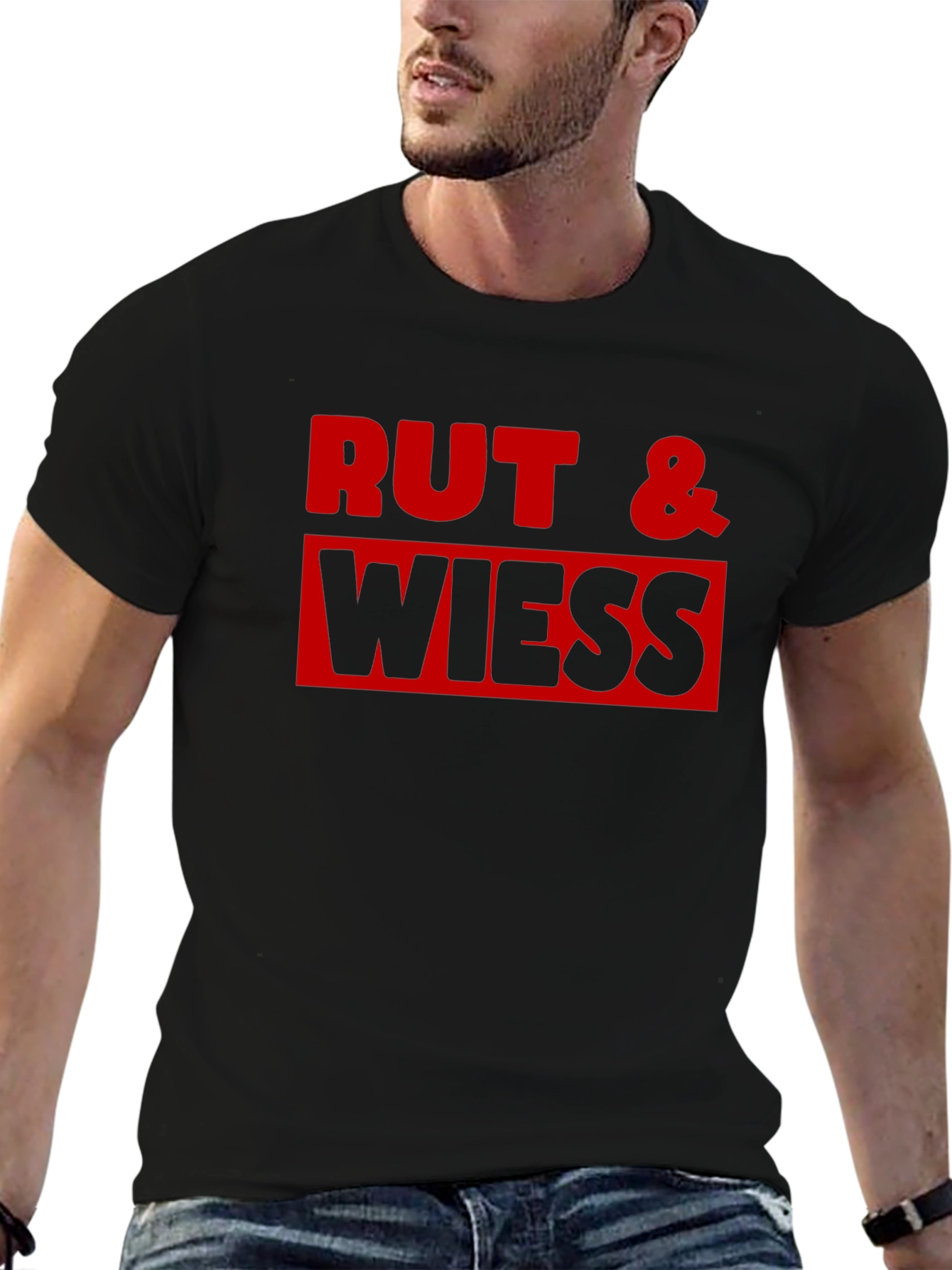 Rut & Wiess Black T-Shirt - Bold Graphic Tee