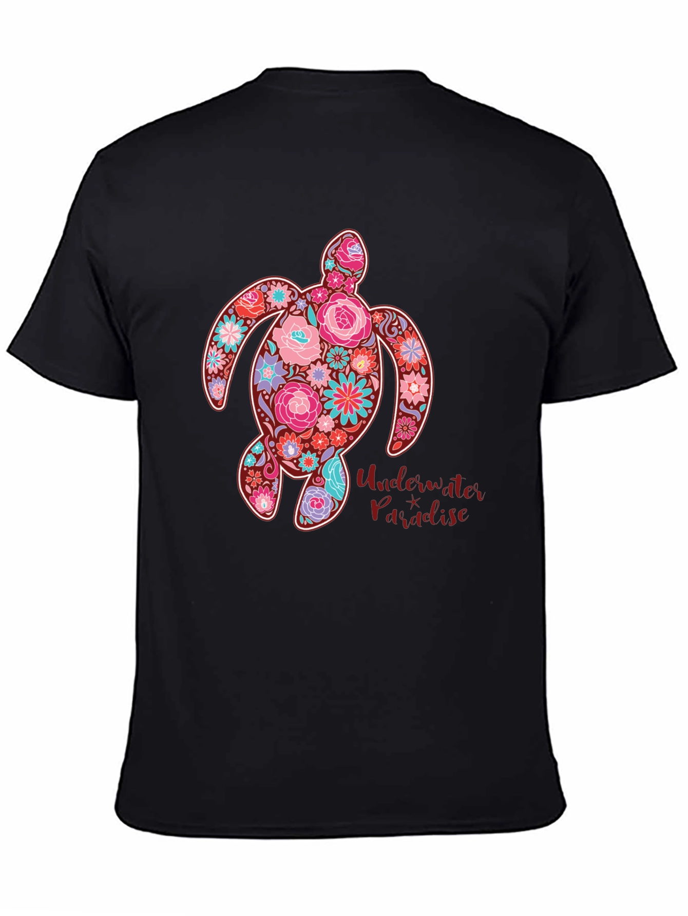 Floral Turtle T-Shirt - Underwater Paradise Tee