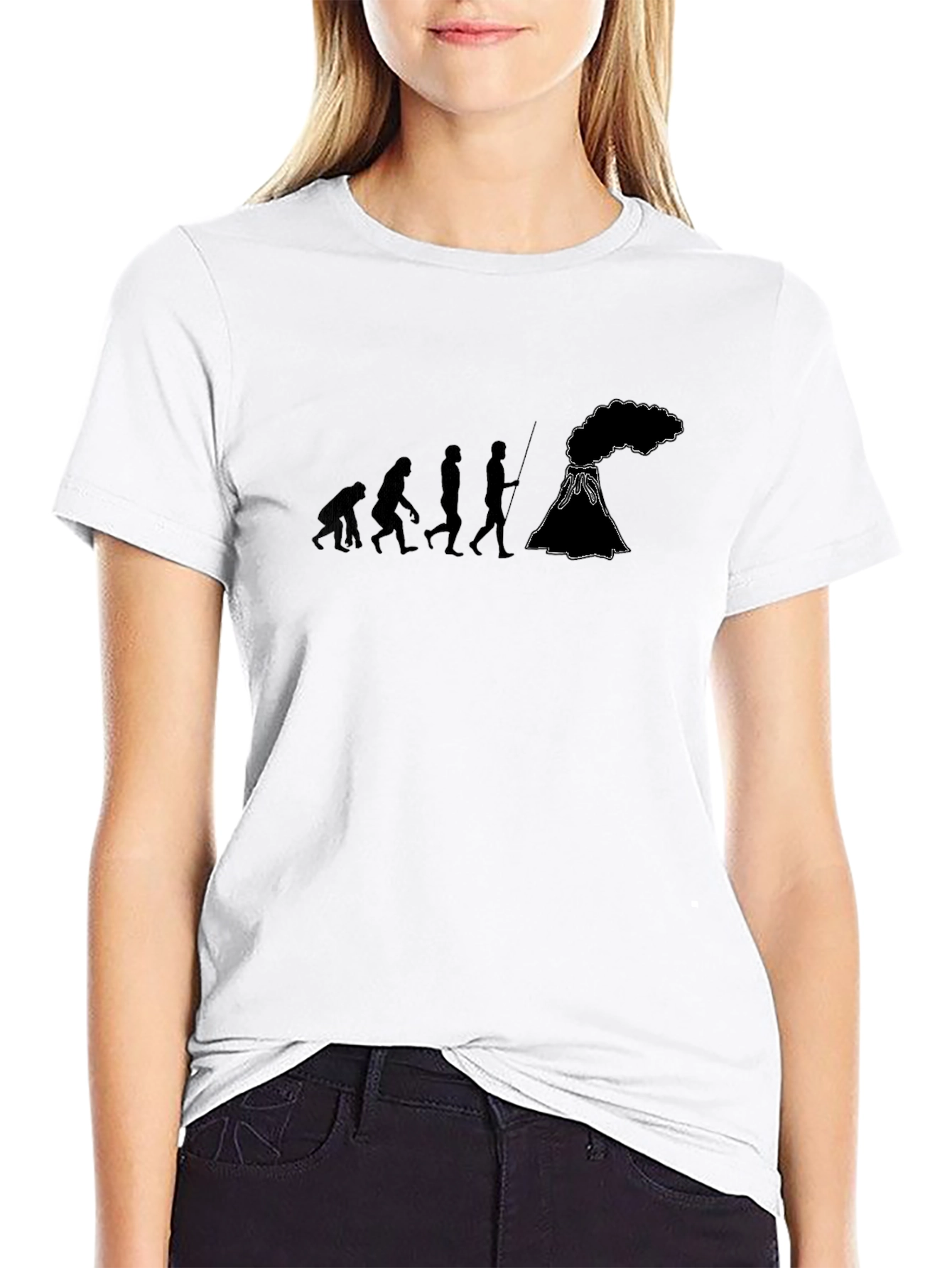 Evolution Volcano Black T-Shirt