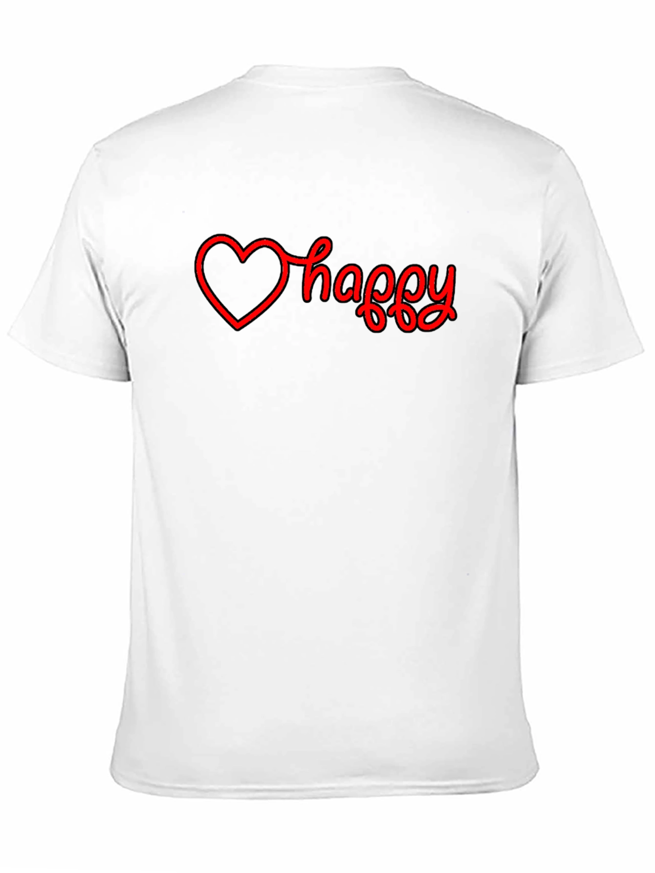 Happy Heart Graphic T-Shirt - Black