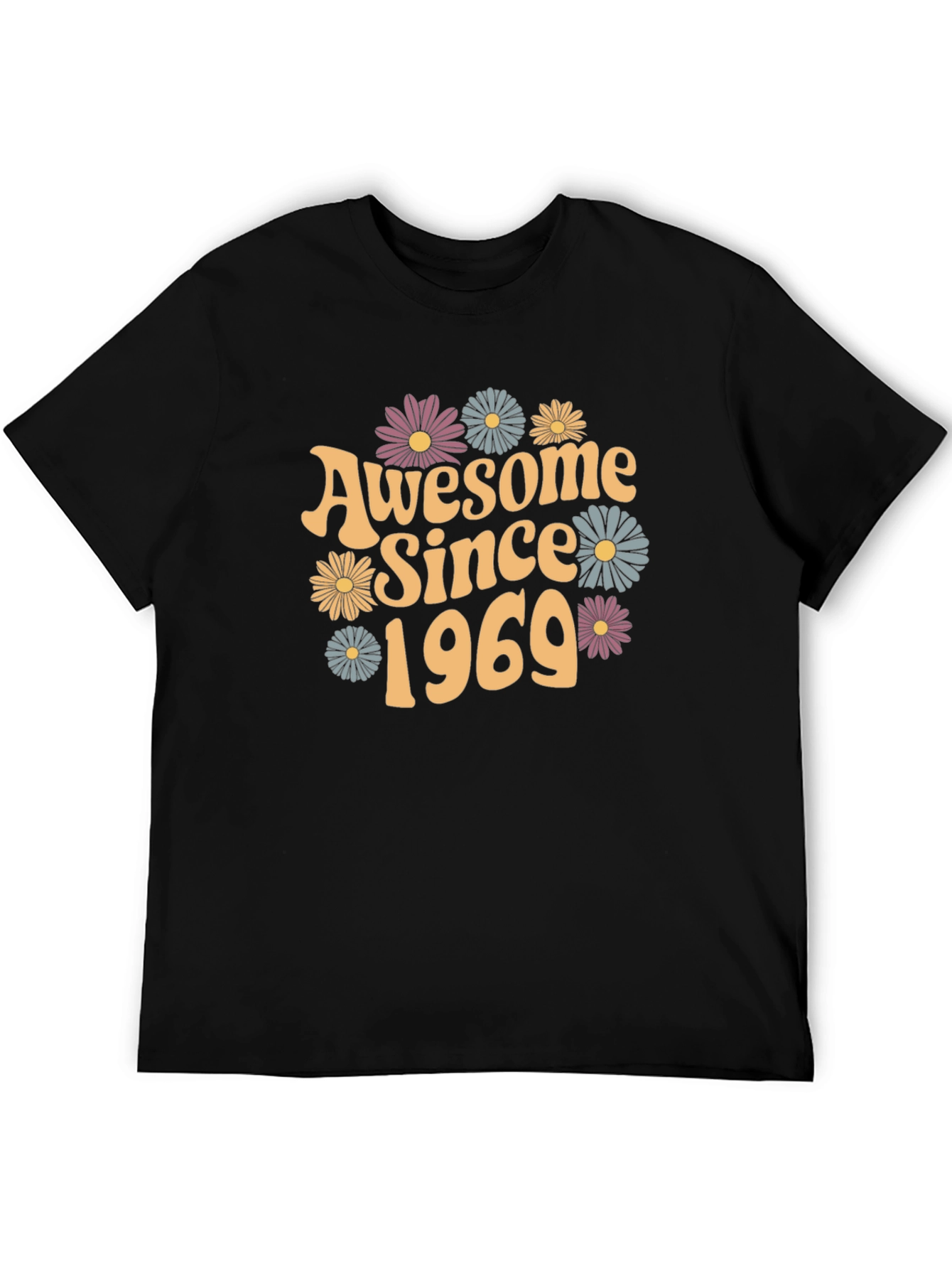 Awesome Since 1969 Black Graphic Tee