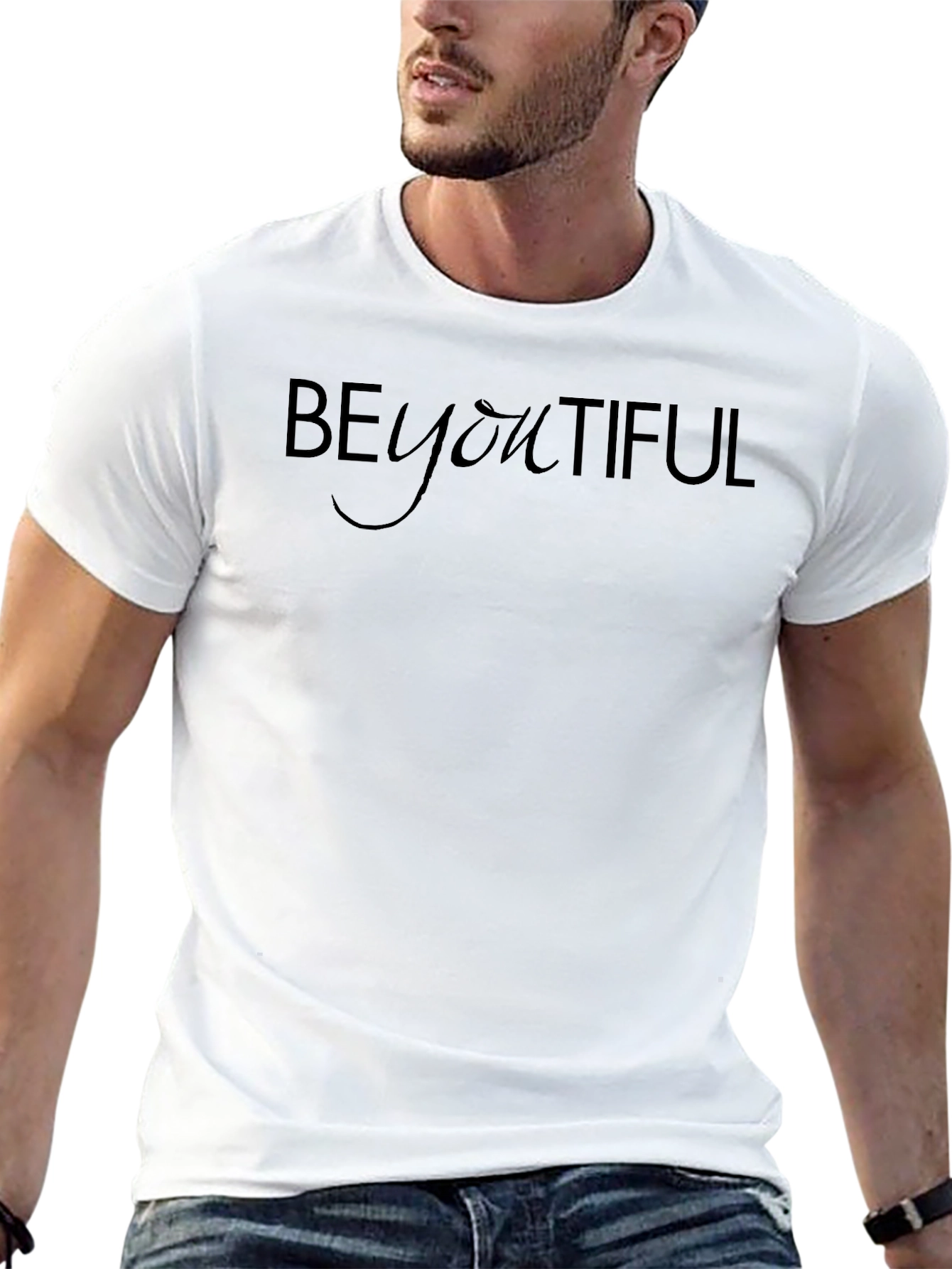 BeYOUtiful Black Tee - Inspirational Fashion