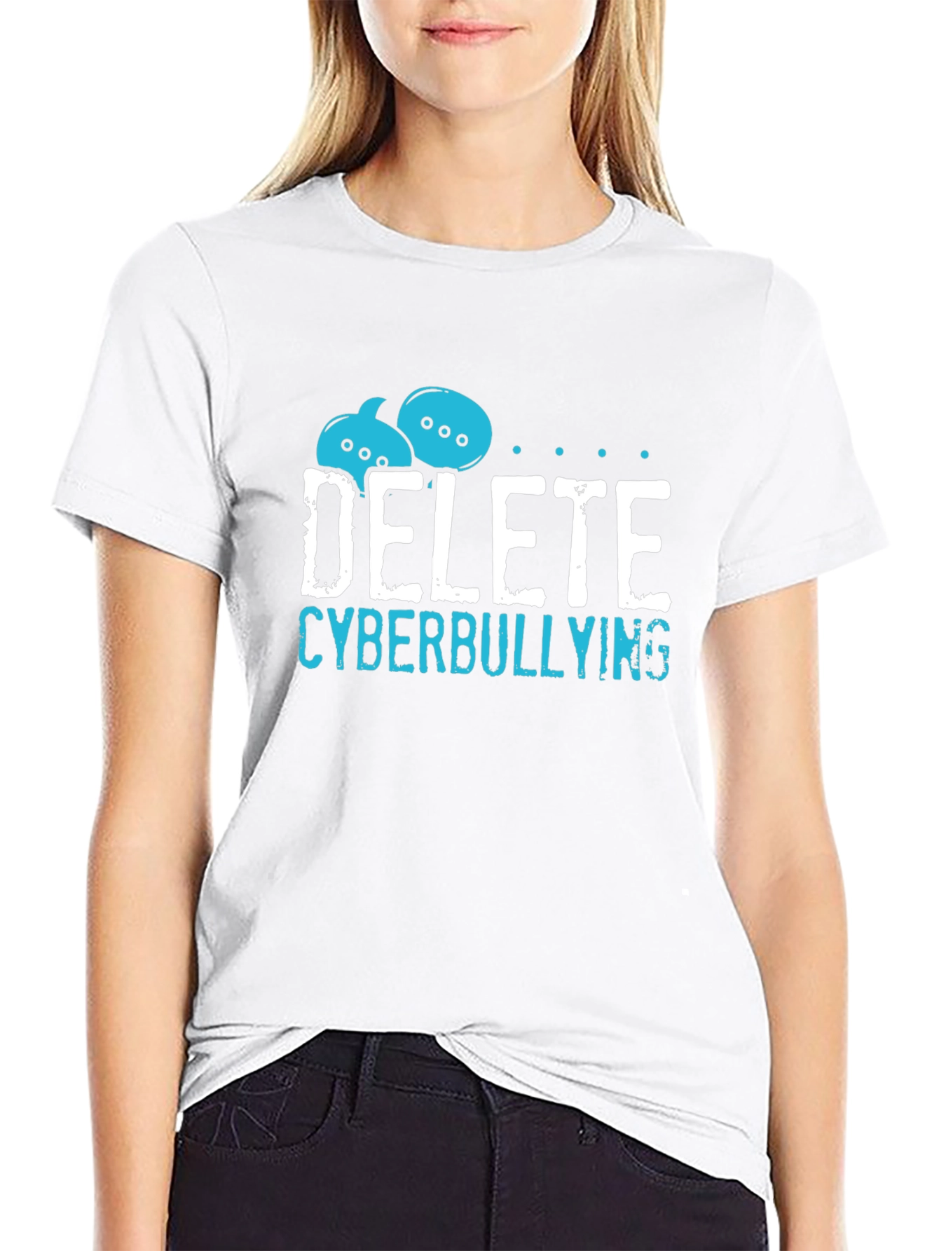 Delete Cyberbullying Graphic Tee - Unisex Anti-Bullying Shirt