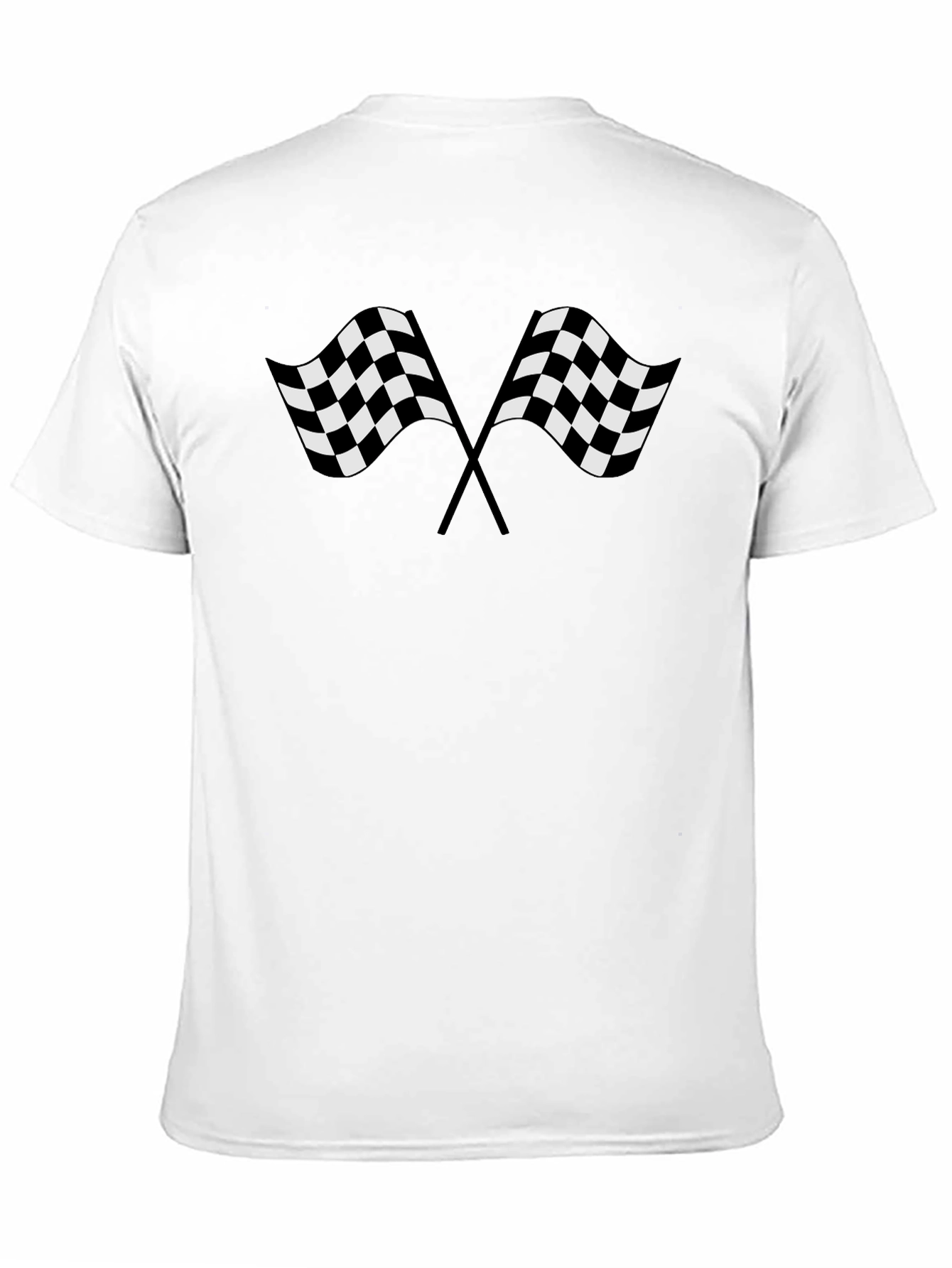 Checkered Flag Graphic Tee - Racing Fan Shirt
