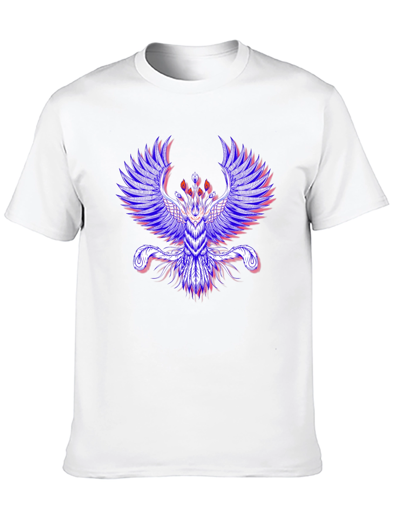 Phoenix Graphic Print Mens Black T-Shirt