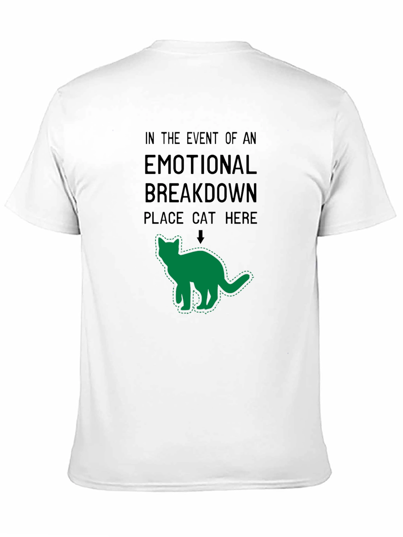 Emotional Support Cat T-Shirt - Funny Graphic Tee