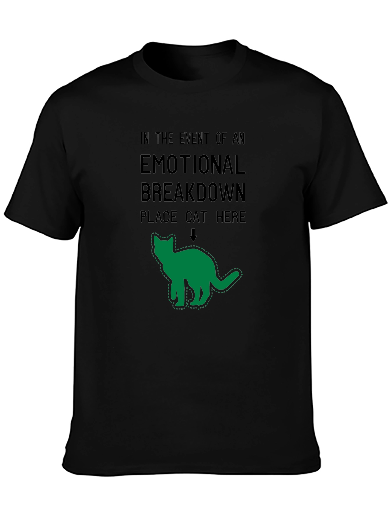 Emotional Support Cat T-Shirt - Funny Graphic Tee