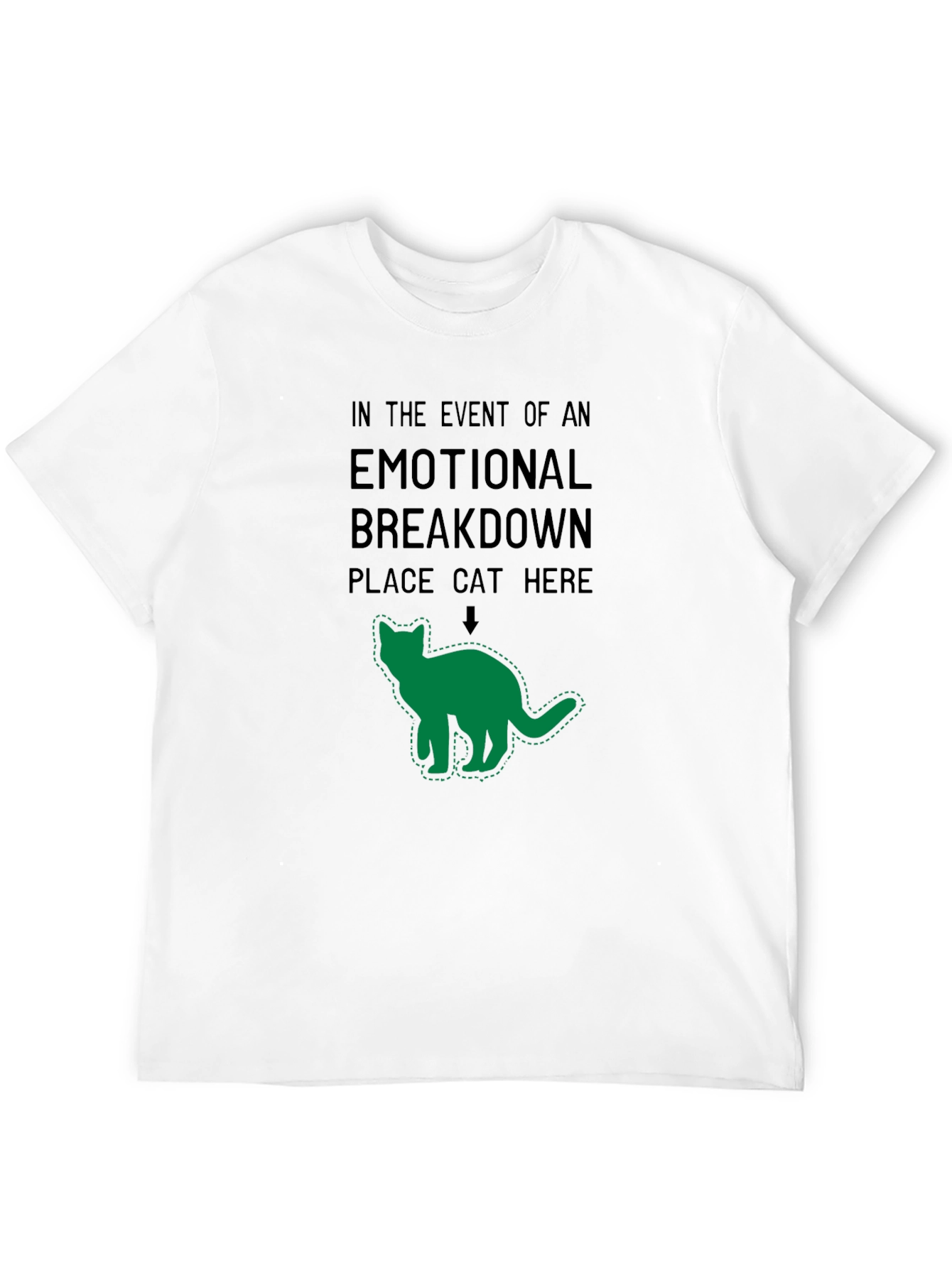 Emotional Support Cat T-Shirt - Funny Graphic Tee