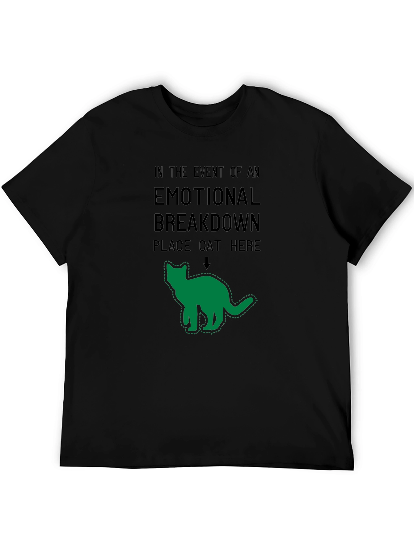 Emotional Support Cat T-Shirt - Funny Graphic Tee