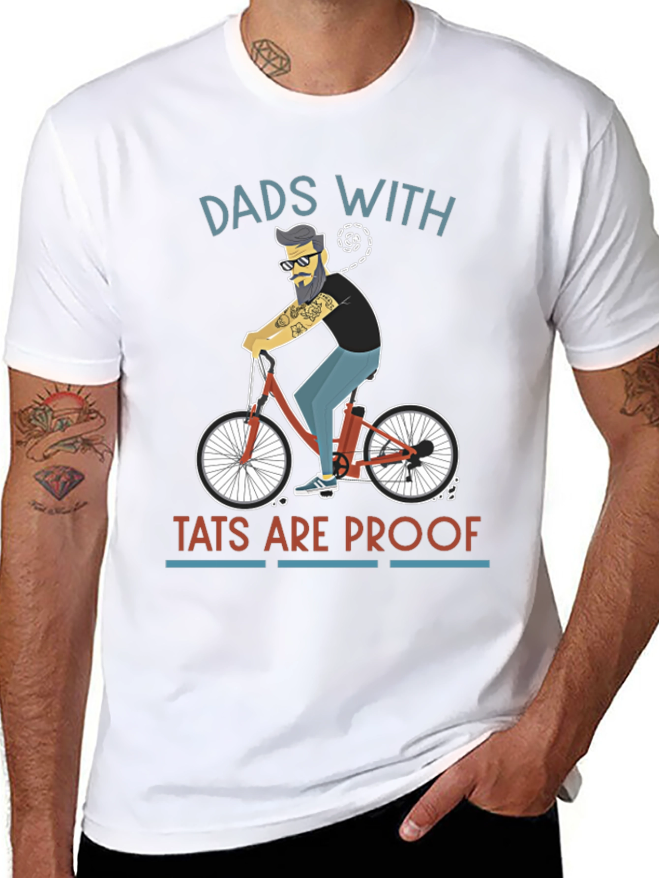 Dads With Tats Are Proof Graphic T-Shirt