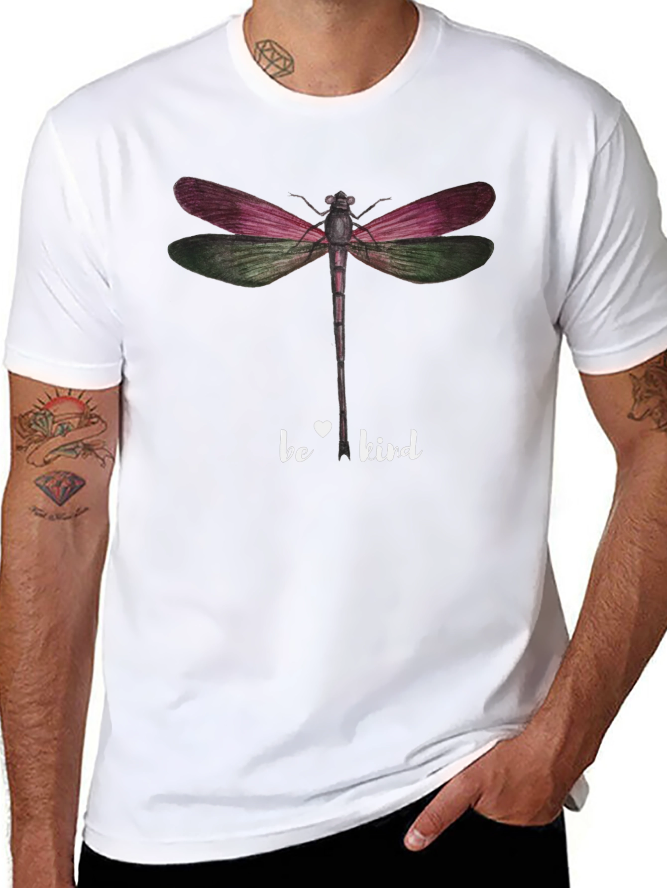 Be Kind Dragonfly Graphic T-Shirt